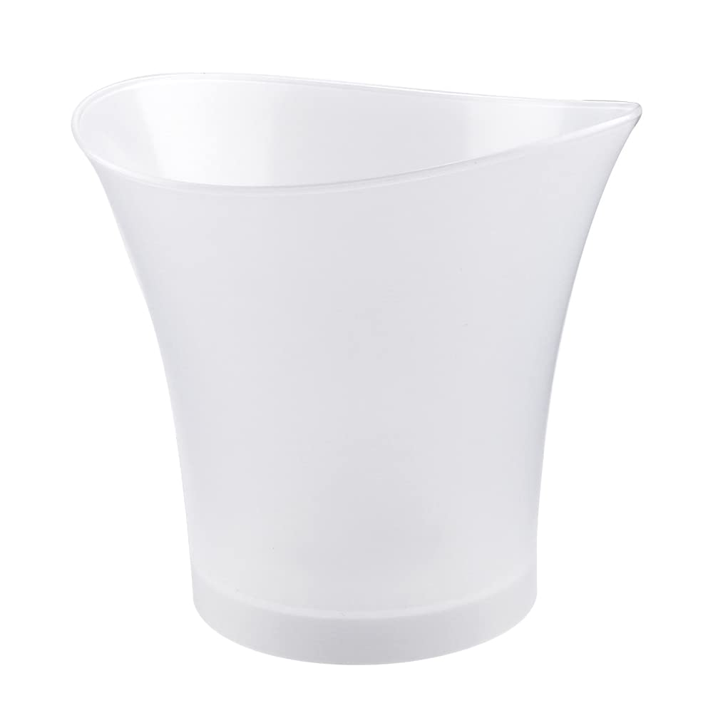 5L LED Light Up Ice Bucket with Scoop - 4 Color Waterproof Plastic Bar Accessory for Champagne, Whiskey & Beer - Perfect for Nightclubs, Parties & Home Bars