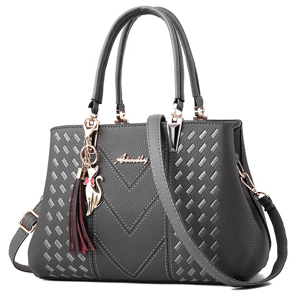 ALARION Women's Leather Shoulder Bag - Stylish Designer Satchel Purse for Ladies, Fashionable Messenger Tote Handbag for Work, Travel & Daily Use
