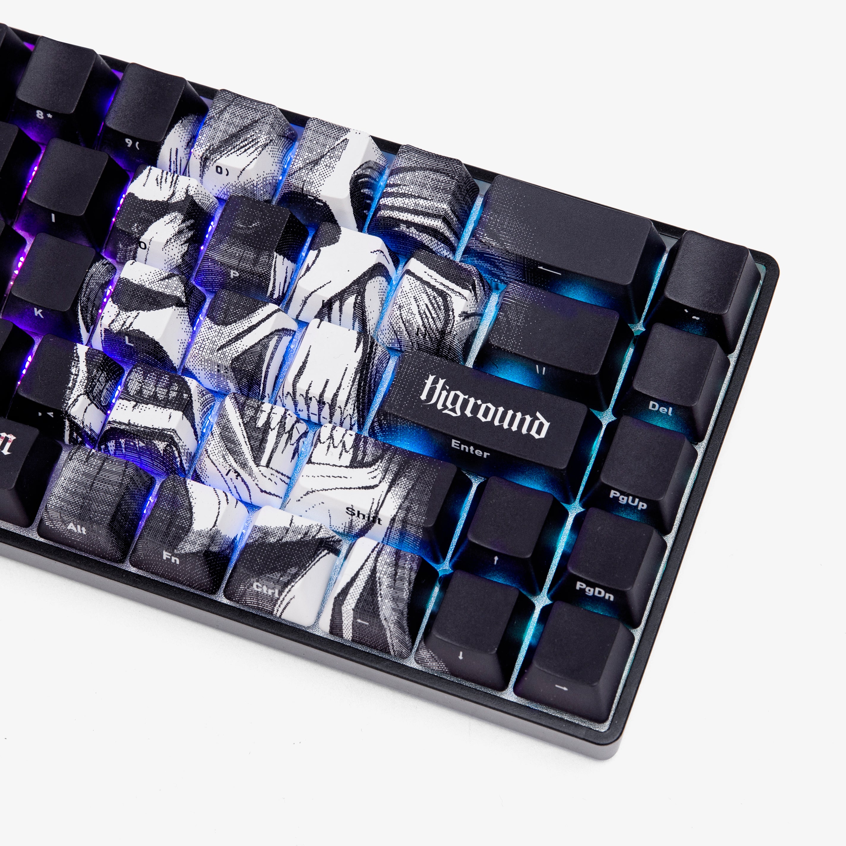 Attack on Titan x Higround Titan Mechanical Gaming Keyboard - Ergonomic RGB Backlit for PC & Mac - Perfect for Anime Fans & Gamers