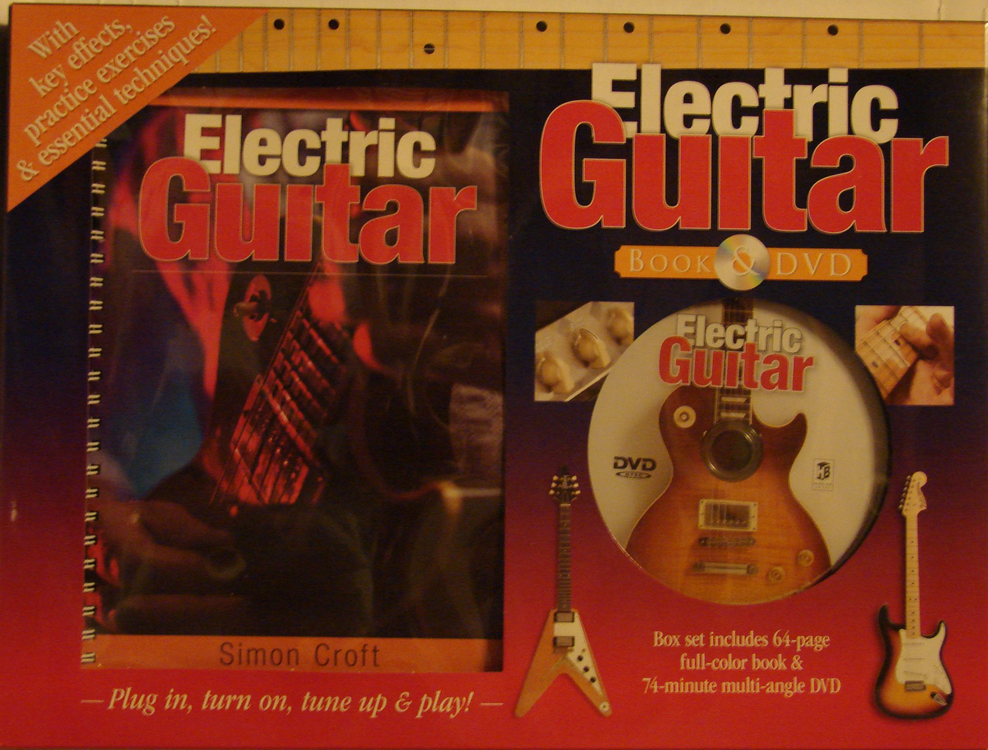 Electric Guitar Learning Book & DVD Set - Beginner to Advanced Lessons for Rock, Blues & Metal | Perfect for Home Practice & Self-Study