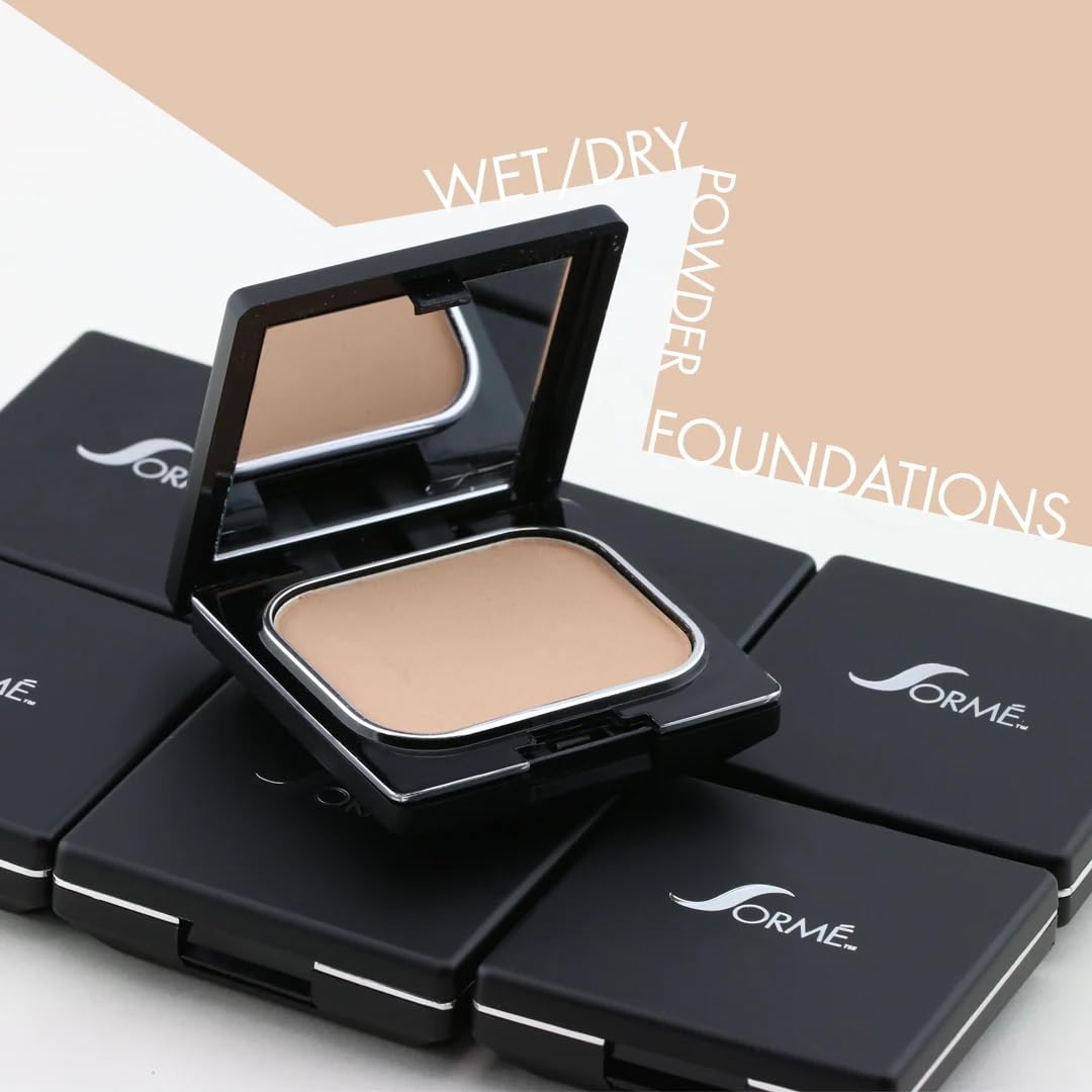 Sorme Cosmetics Believable Finish Powder Foundation - Natural Buff Shade | Oil-Control, Long-Lasting Coverage for Flawless Matte Look | Perfect for Daily Wear & Special Occasions