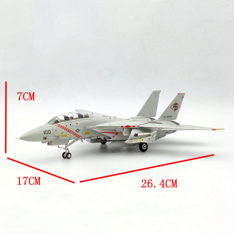 1/72 Scale CW F-14A Tomcat VF-102 Diamondbacks BUNO 159466 USS America Diecast Aircraft Model - Perfect Gift for Collectors & Aviation Enthusiasts | Display, Home Decor, Military Memorabilia