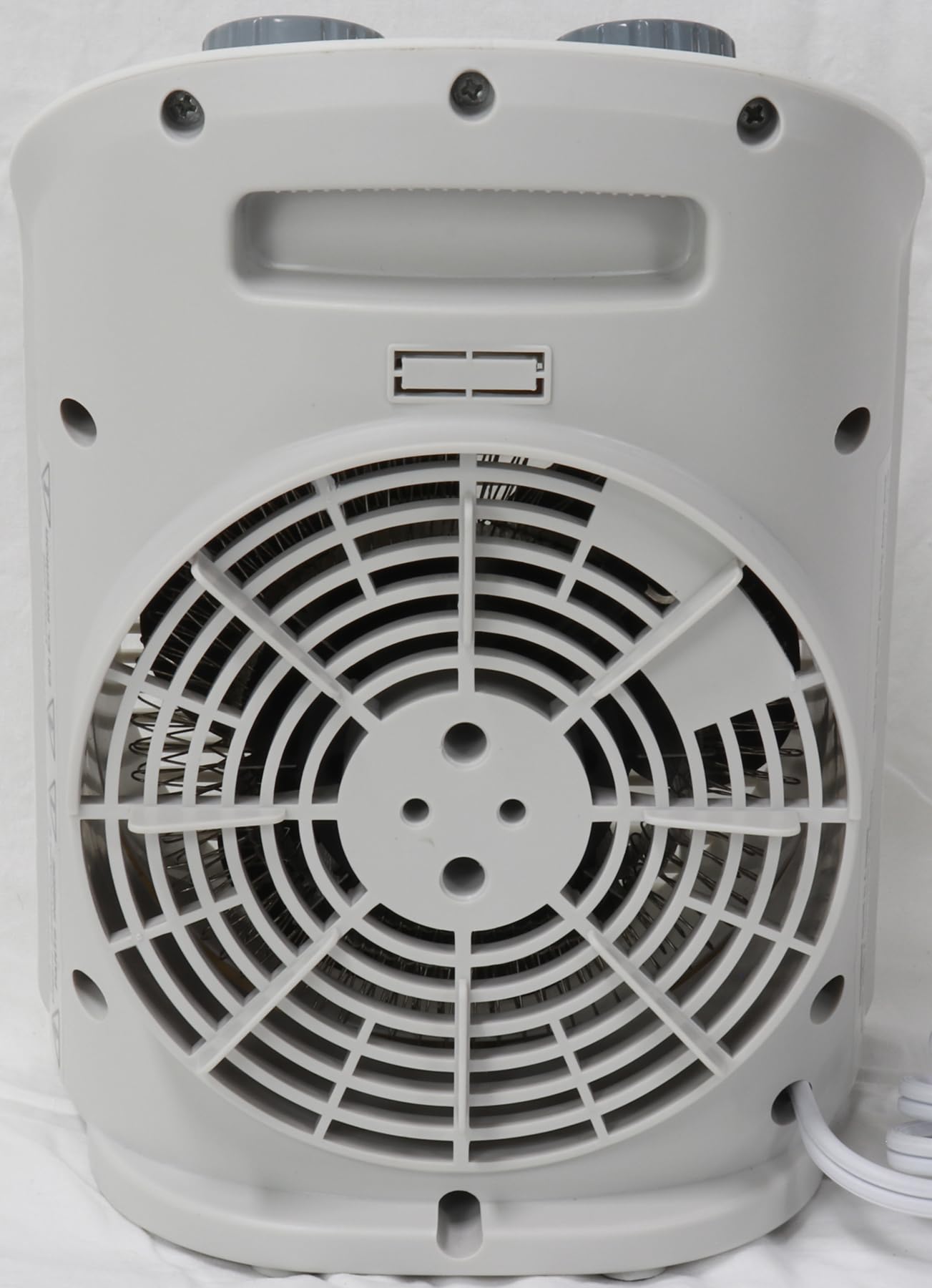 Comfort Glow EFH1518 Electric Fan Heater - 1500W Portable Space Heater with Adjustable Thermostat, White | Perfect for Home, Office & Bedroom Heating