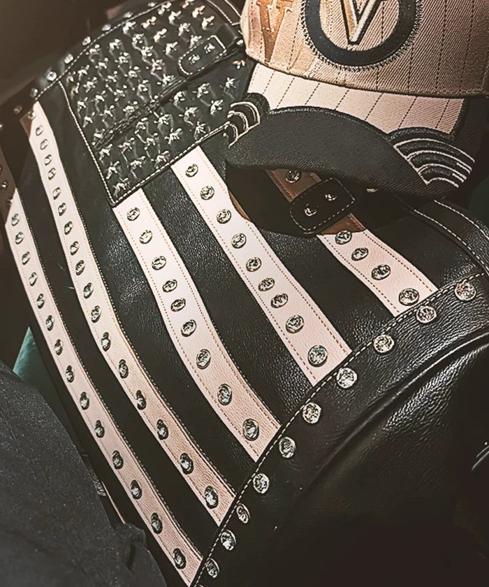 Montana West American Pride Studded Weekender Bag - Stylish Travel Duffel for Women, Perfect for Weekend Getaways & Gym Essentials