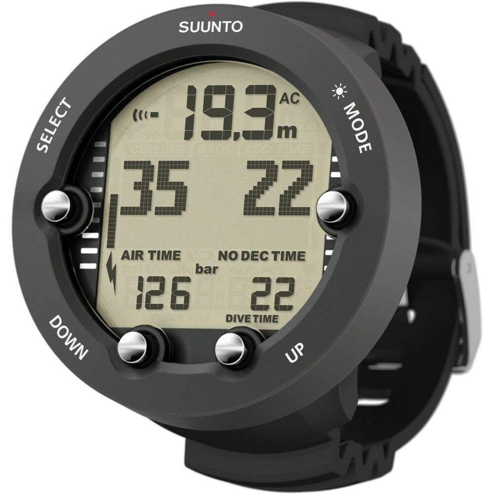 Suunto Vyper Novo Graphite Dive Computer with Soft Bag - Wrist Mounted Scuba Diving Gear for Professional & Recreational Divers - Perfect for Deep Sea Exploration, Coral Reef Diving & Underwater Adventures