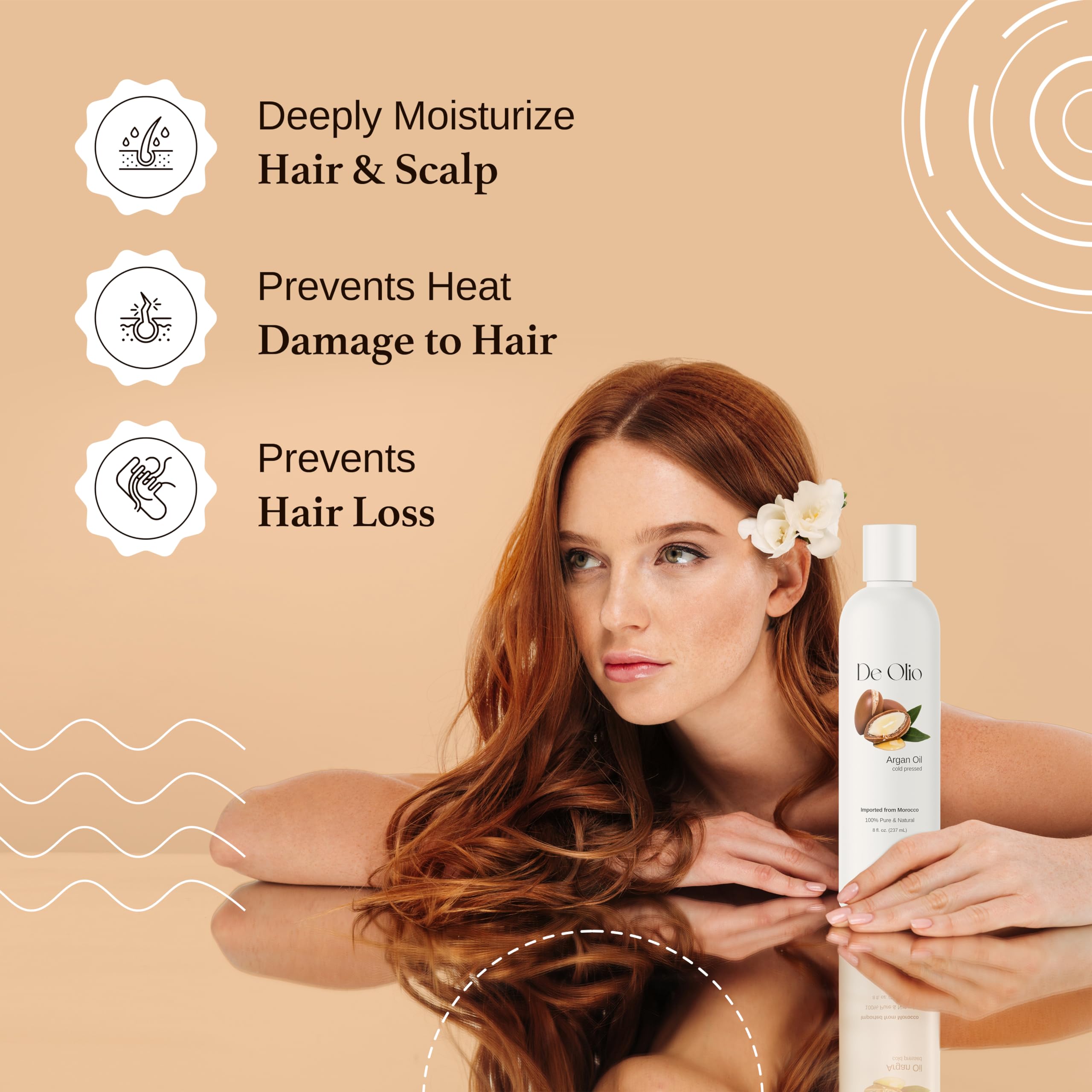100% Pure Cold Pressed Moroccan Argan Oil for Hair, Skin & Face - Natural Moisturizer & Strengthening Treatment for Dry Scalp & Body - 7 LBS Bulk Size | Perfect for Daily Hair Care, Skin Hydration & Massage Therapy