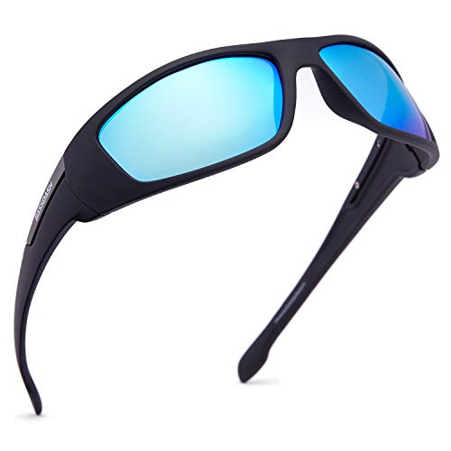 Frame - Matte Black, Lens - Blue Mirror