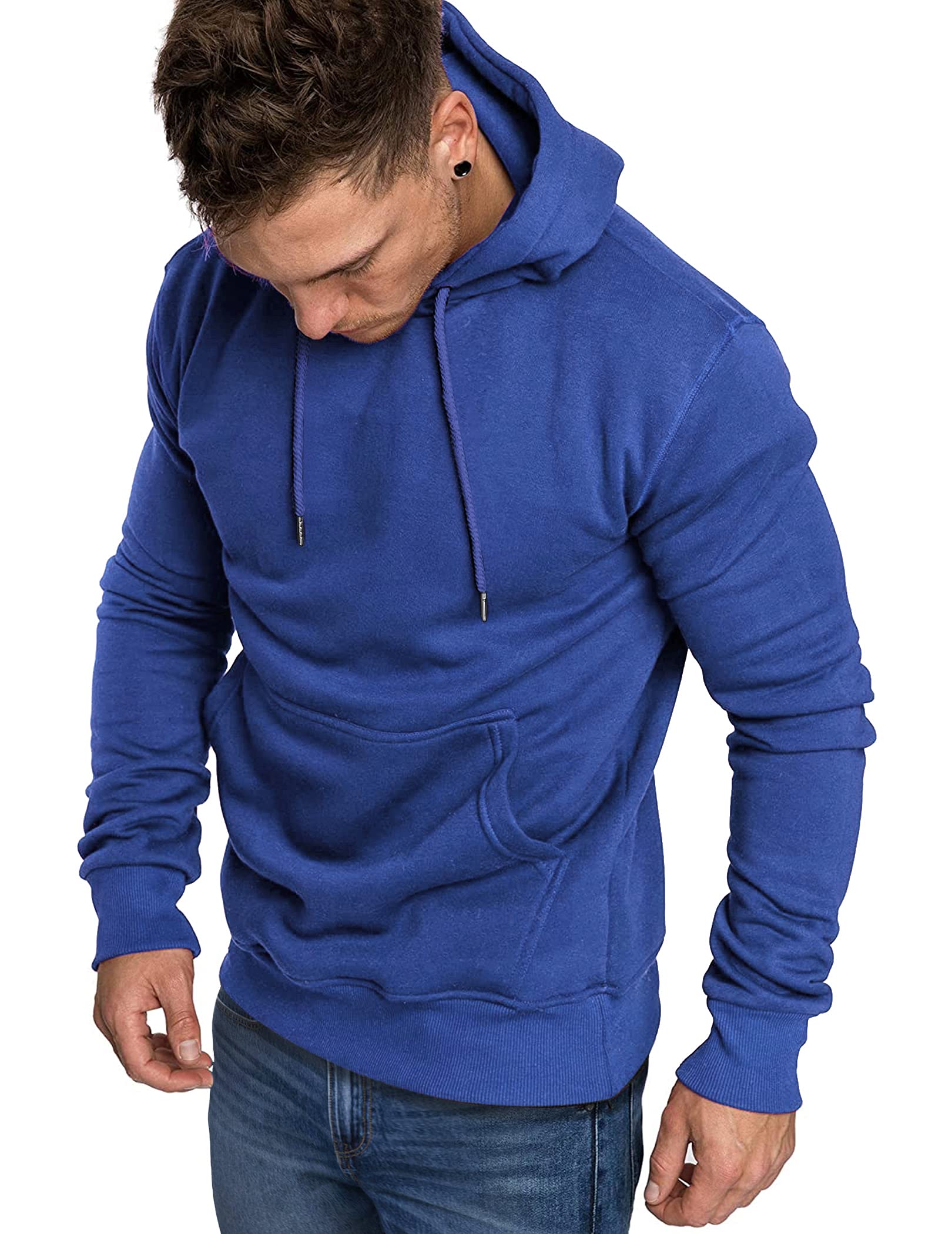 COOFANDY Men's Lightweight Casual Hoodie - Long Sleeve Athletic Pullover Sweatshirt for Gym, Running & Streetwear | Comfortable & Stylish Hooded Jacket