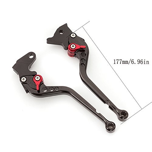 FXCNC CNC Billet Aluminum Adjustable Brake & Clutch Levers for Yamaha YZF R1 (2004-2008) & YZF R6 (2005-2016) - Compatible with R6S Canada (2006) & Europe (2006-2007) Versions - Premium Motorcycle Accessories for Enhanced Control & Comfort