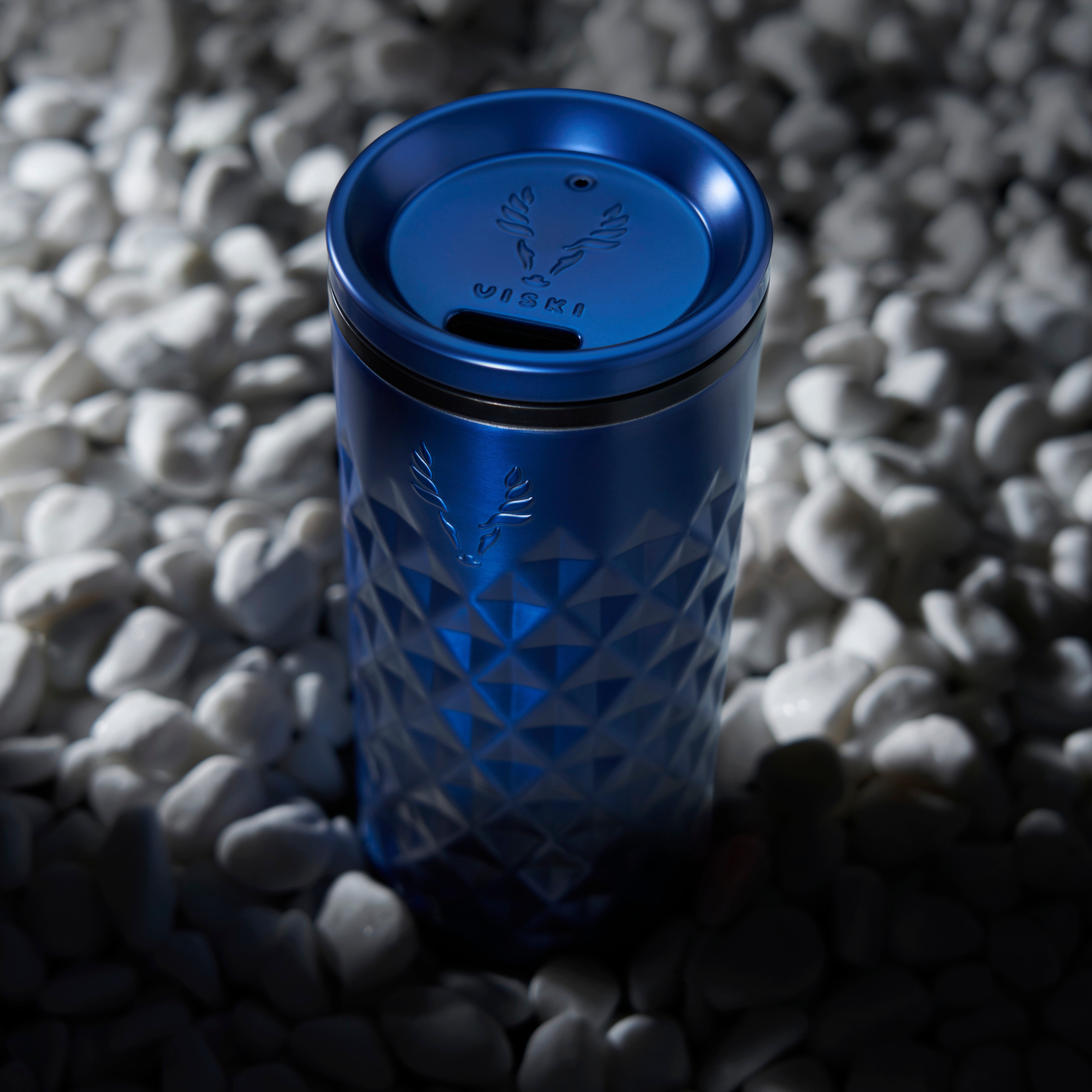 Premium Stainless Steel Highball Tumbler - 20oz Insulated Electric Blue Cup for Hot & Cold Drinks - Perfect for Cocktails, Iced Coffee, and Outdoor Adventures