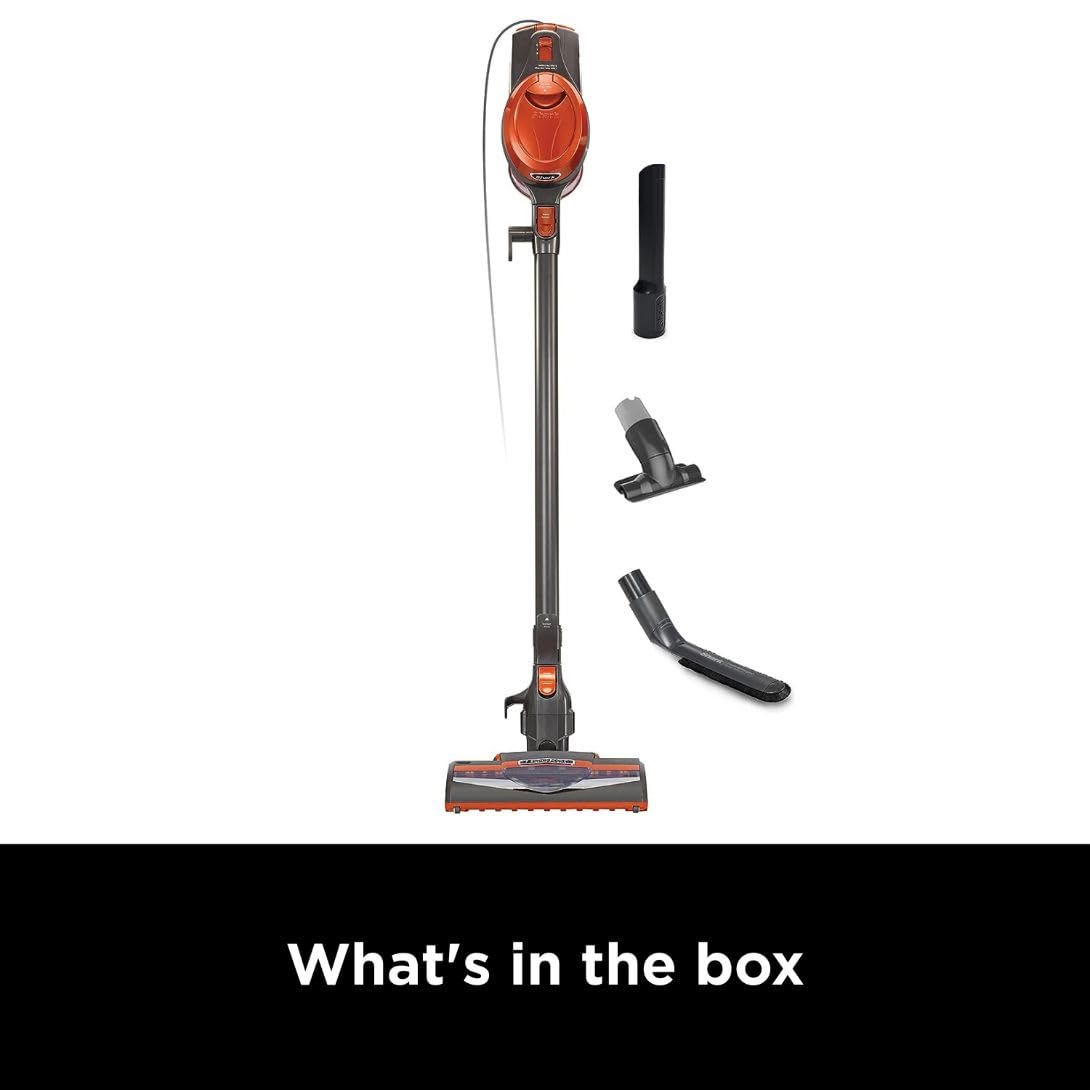 Shark Rocket HV301 Ultra-Light Corded Bagless Vacuum Cleaner for Carpet & Hard Floor - Powerful Suction, Swivel Steering, Gray/Orange - Perfect for Home, Apartment, Pet Hair & Car Cleaning