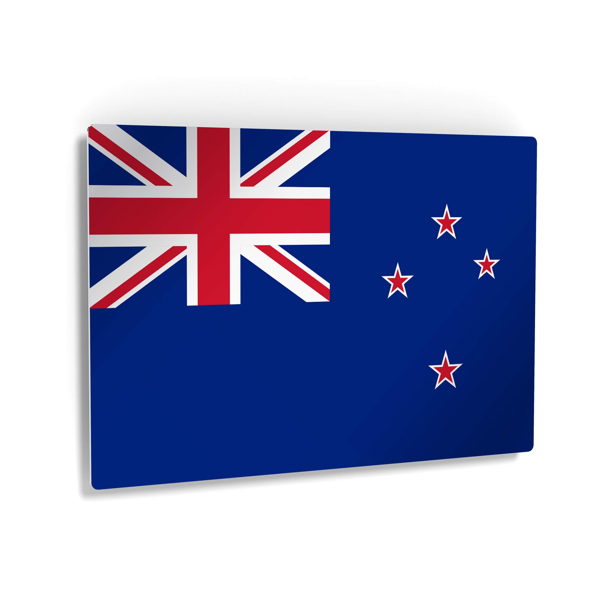 New Zealand Flag Metal Wall Art Print - 24x36 Inch NZ Country Flag Decor for Office, Living Room, Dorm & Man Cave - Premium USA-Made Modern Home Decor (Ready to Hang) - Perfect for Sports Bars, Game Rooms & Patriotic Displays