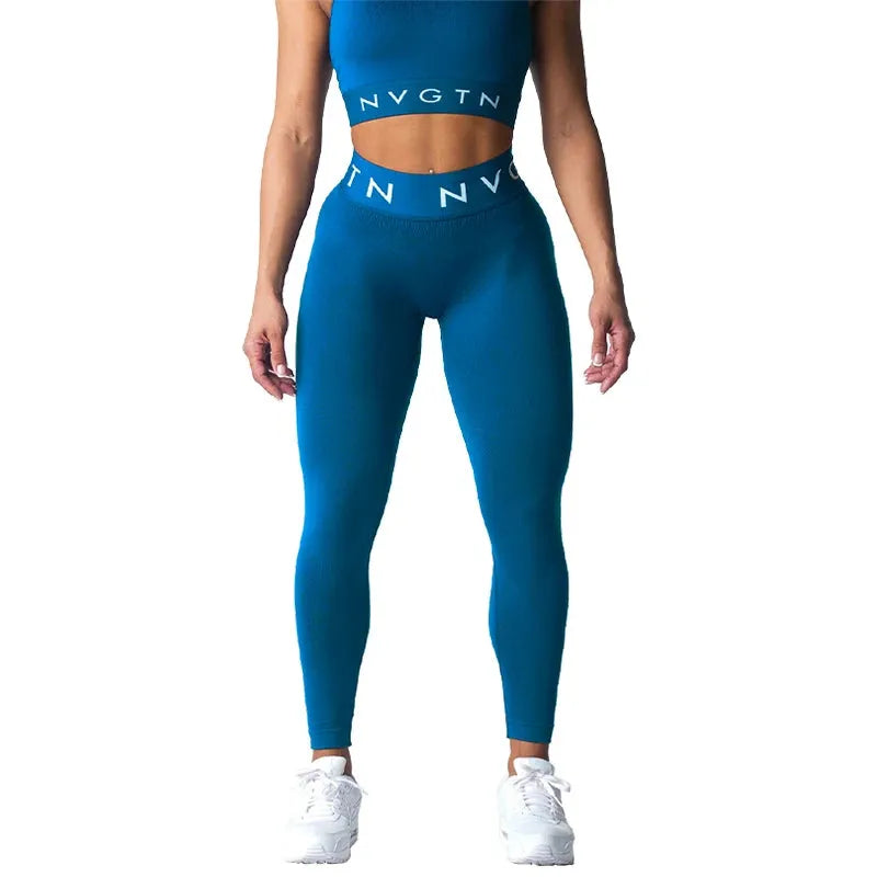 NVGTN Seamless High-Waisted Leggings for Women - Stretchy Spandex Yoga Pants with Hip Lift Design, Breathable Workout Tights for Running, Gym & Lounge Wear