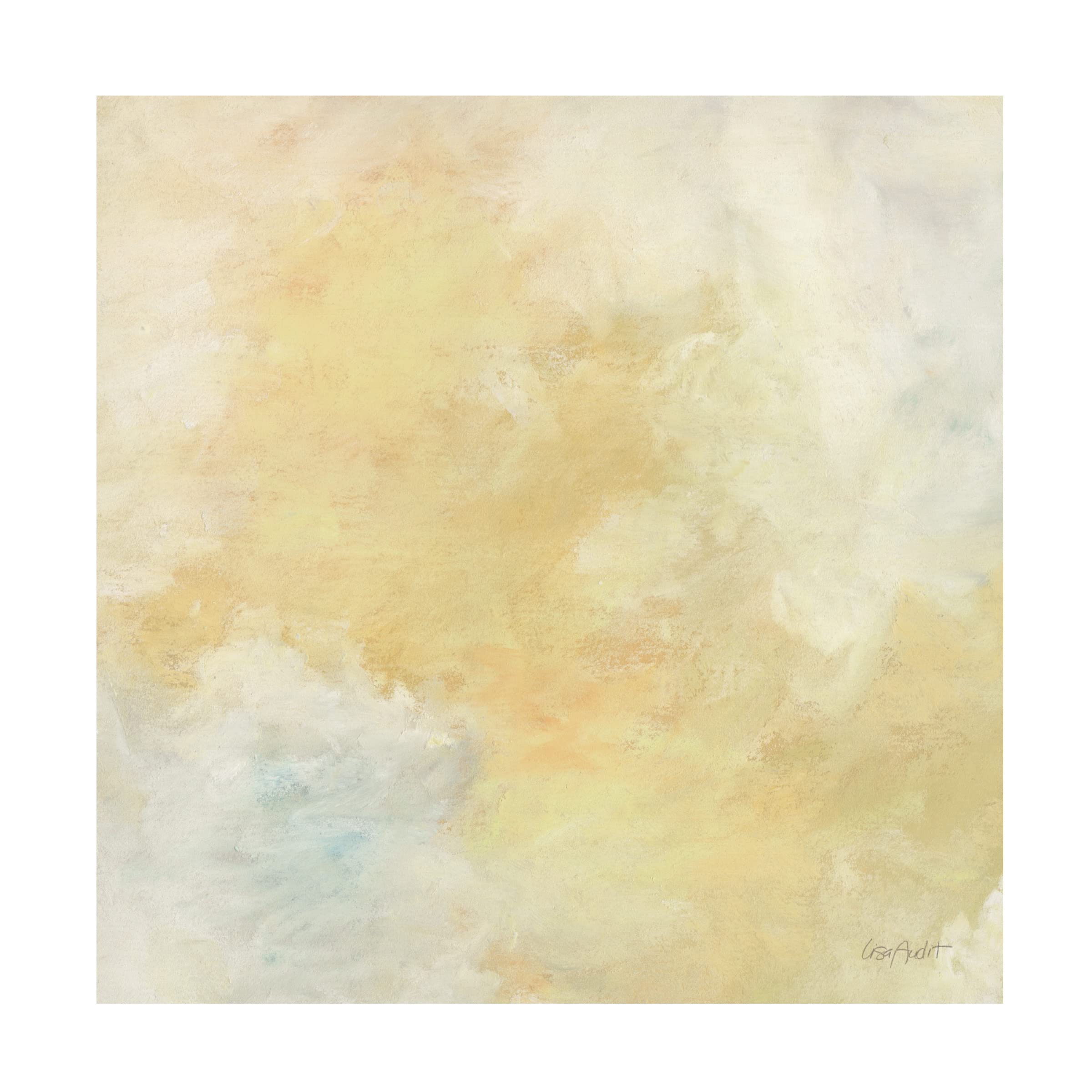 Golden Sky 02 Canvas Wall Art Print by Lisa Audit - Modern Landscape Painting for Living Room, Bedroom & Office Decor