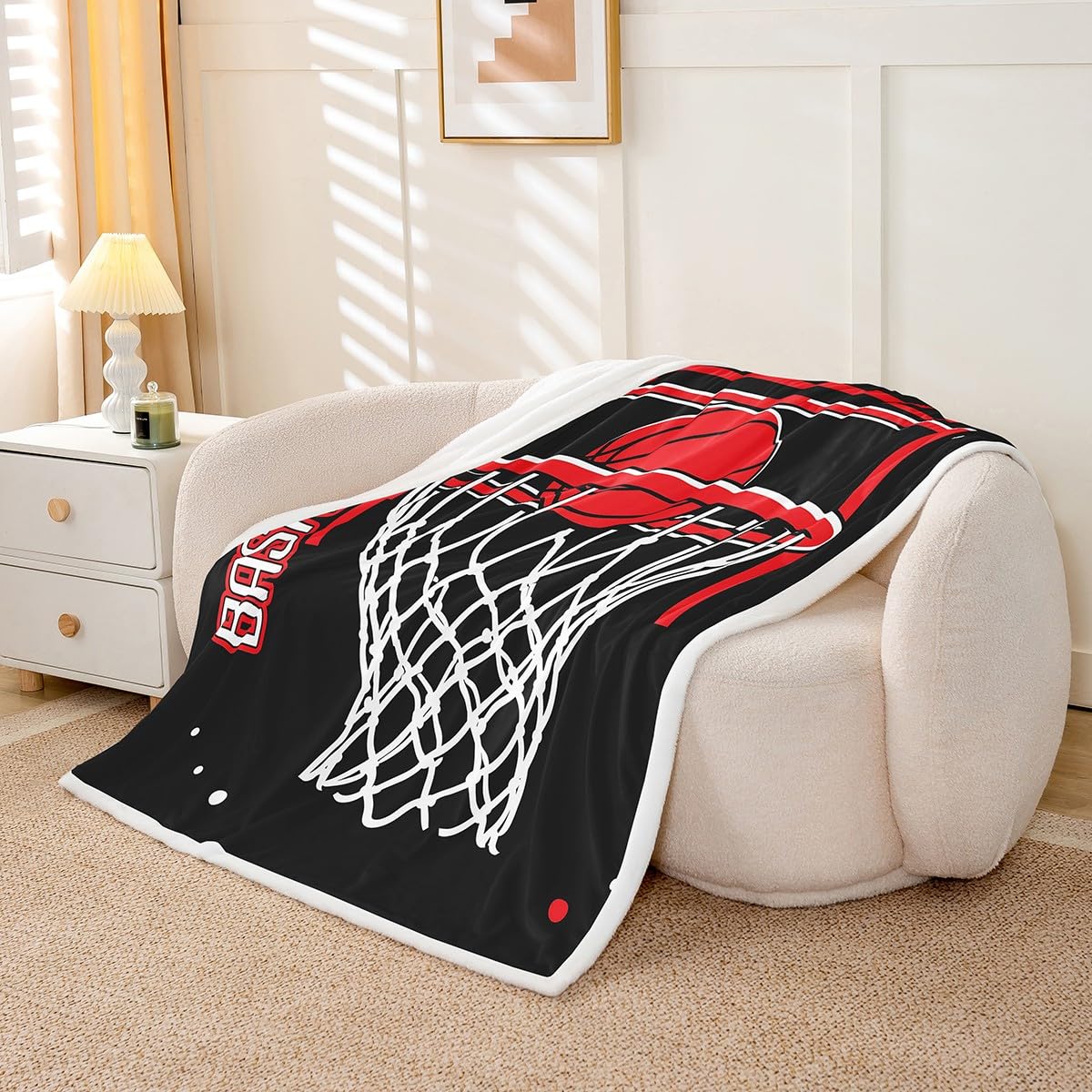 Erosebridal Boys Basketball Fleece Blanket 50