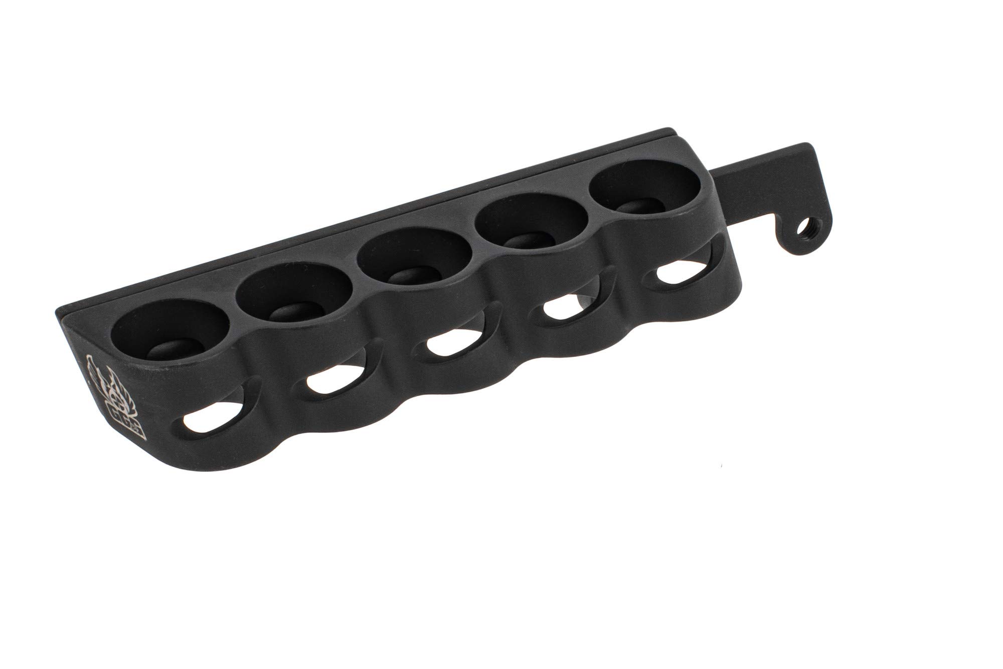 GG&G GGG-2211 Remington TAC-13 12 Gauge 5-Shot Shotgun Side Saddle with Rectangular Swivel - Black | Tactical Shotgun Accessory for Home Defense & Hunting