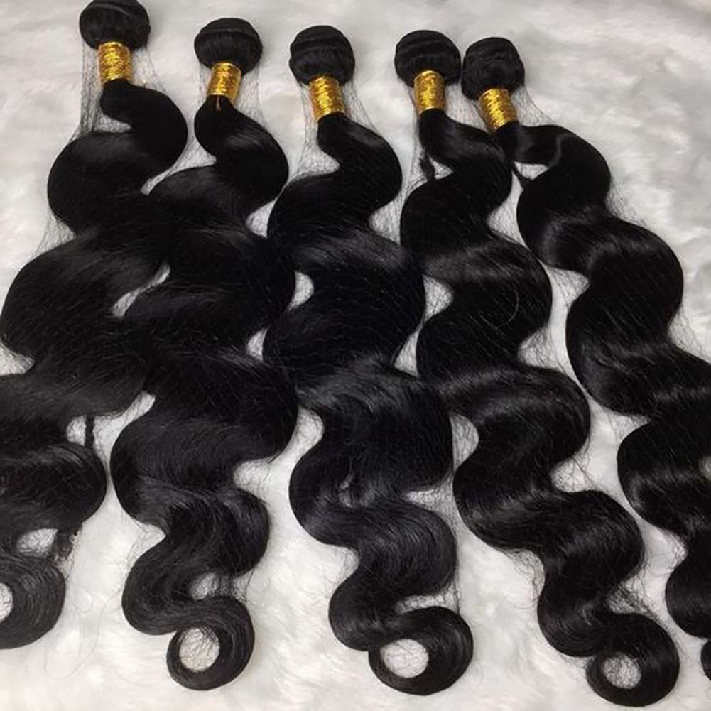 Premium 9A Grade Brazilian Body Wave Human Hair Bundles - 100% Unprocessed Natural Color (24/26/28/30 Inch) for Weaving & Styling - Perfect for Salon, Party & Everyday Glam Looks