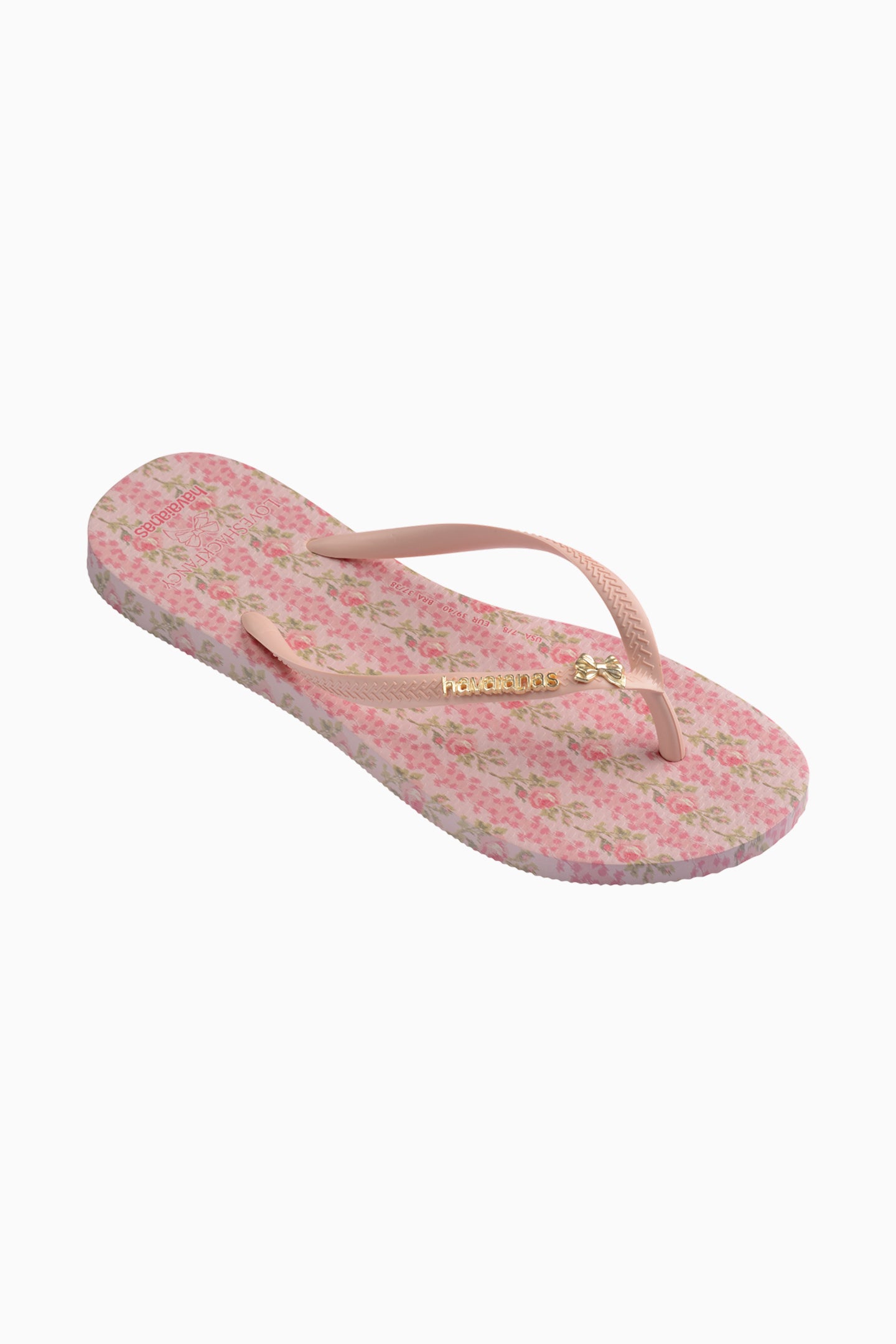 LoveShackFancy x Havaianas Women's Strawberry Macaroon Slim Flip Flops - Comfortable Summer Sandals for Beach, Pool & Vacation Outfits