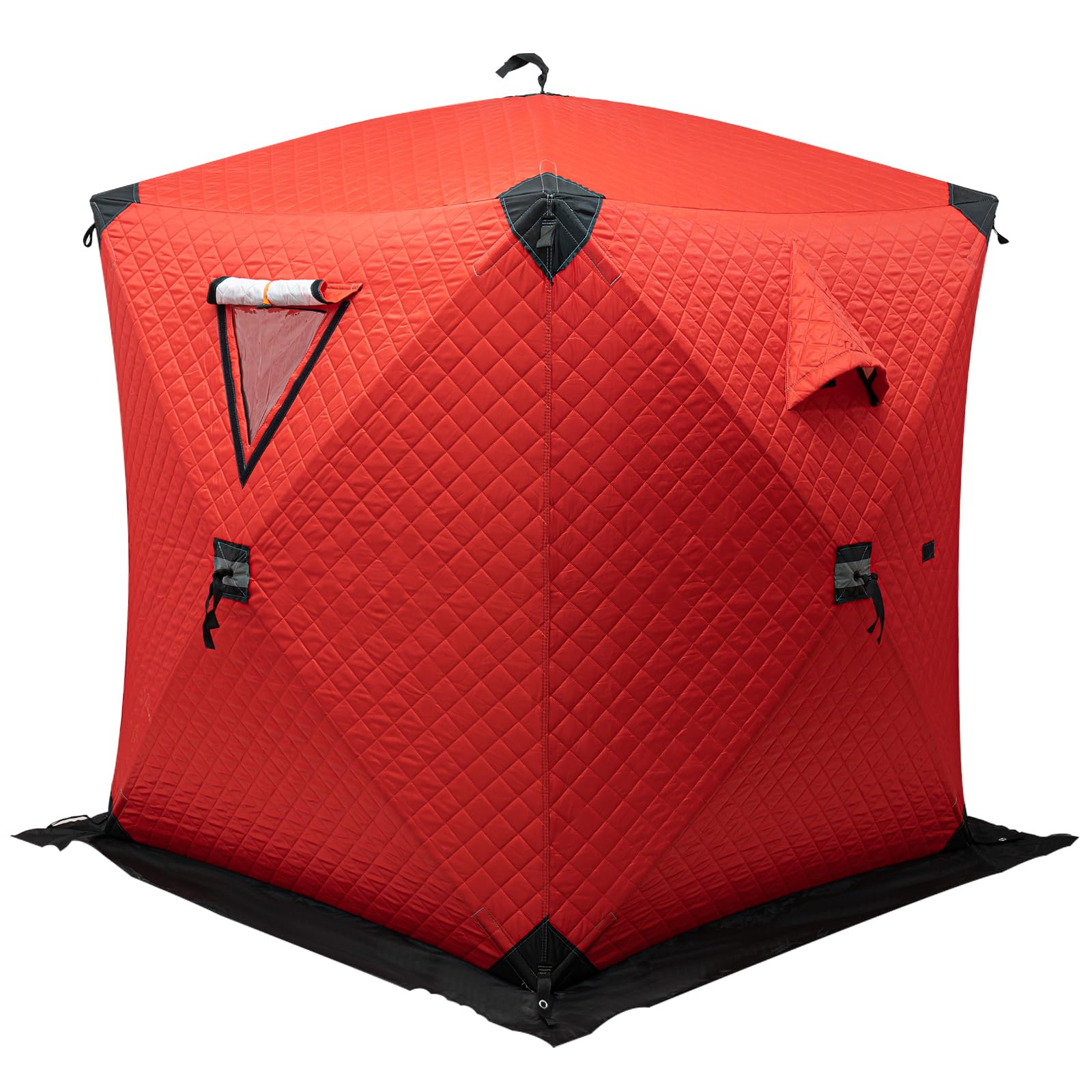 **Portable Ice Fishing Tent - 1-2 Person Insulated & Windproof Shelter for Winter Fishing with Rope & Ice Anchors | Great for Ice Fishing, Camping, and Outdoor Adventures**