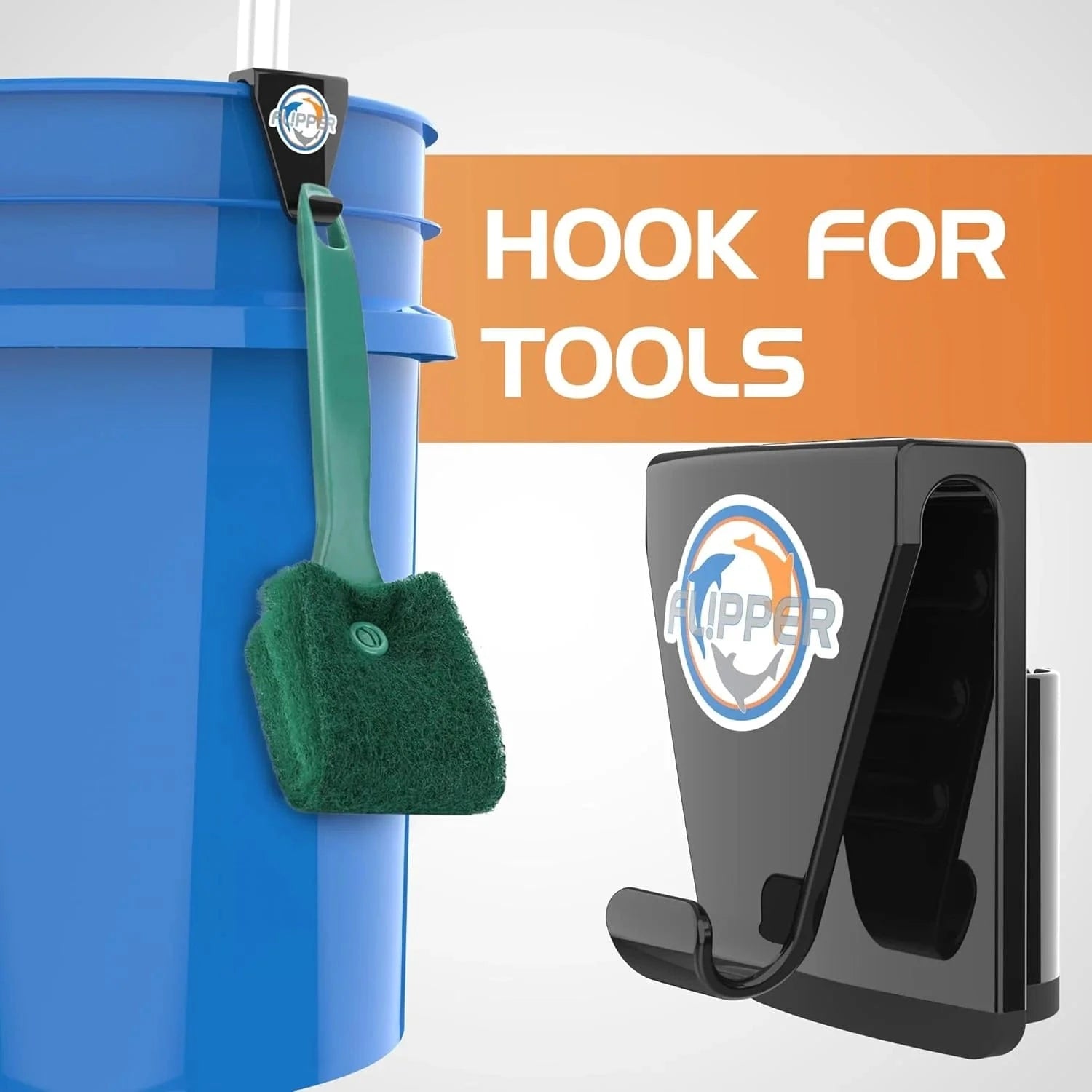 Flipper Bucket Buddy - Durable Multi-Purpose Tool for Cleaning, Gardening & Outdoor Activities - Perfect for Home, Yard & Camping Use