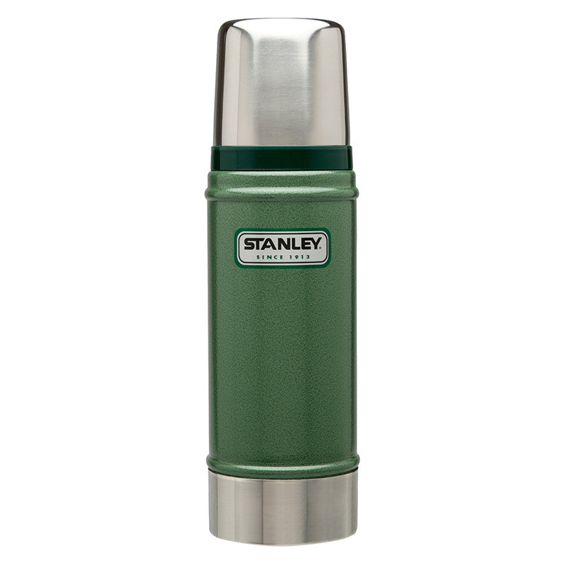 Stanley Classic Vacuum Insulated Stainless Steel Water Bottle 16oz (0.47L) - Keeps Drinks Hot/Cold for Hours - Perfect for Hiking, Camping, Office & Outdoor Activities
