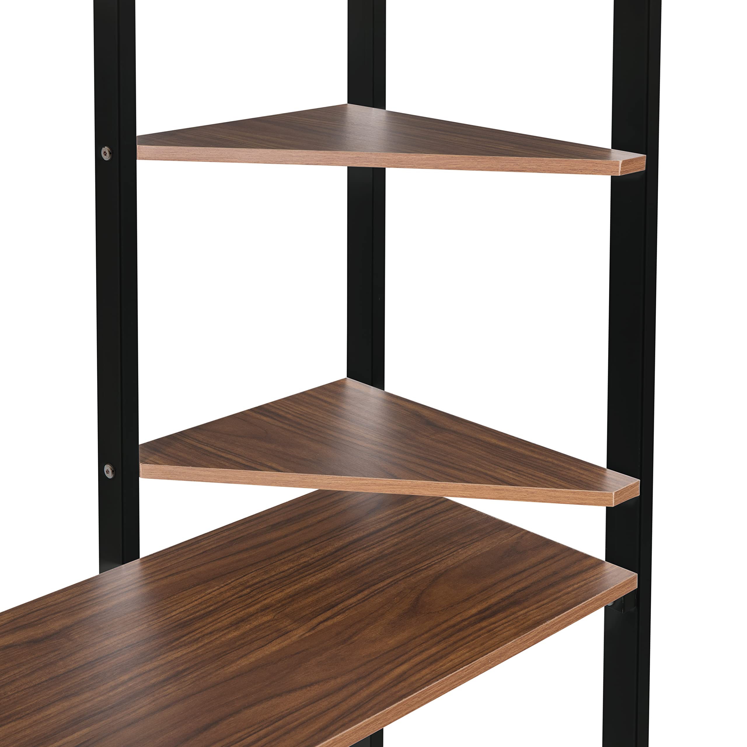 **Black Twin Metal Loft Bed with Desk & Bookcase - Sturdy High Loft Bed Frame for Teens & Kids - Perfect for Small Bedrooms, Dorms & Study Spaces**
