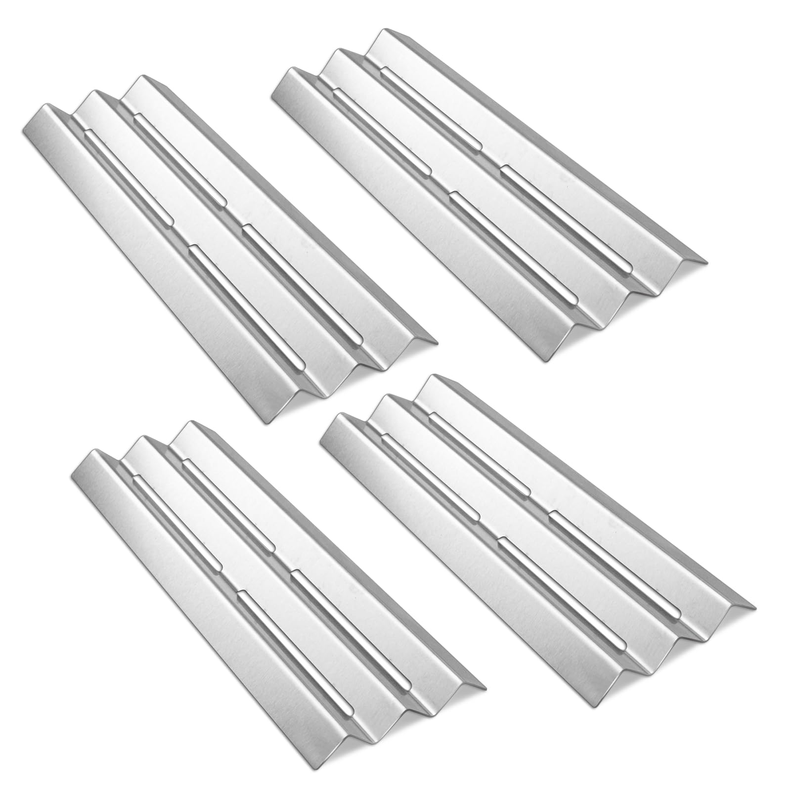 Napoleon LEX485/605/730 LE LD485 Series Gas Grill Replacement Heat Plates - Stainless Steel Burner Covers (16.5
