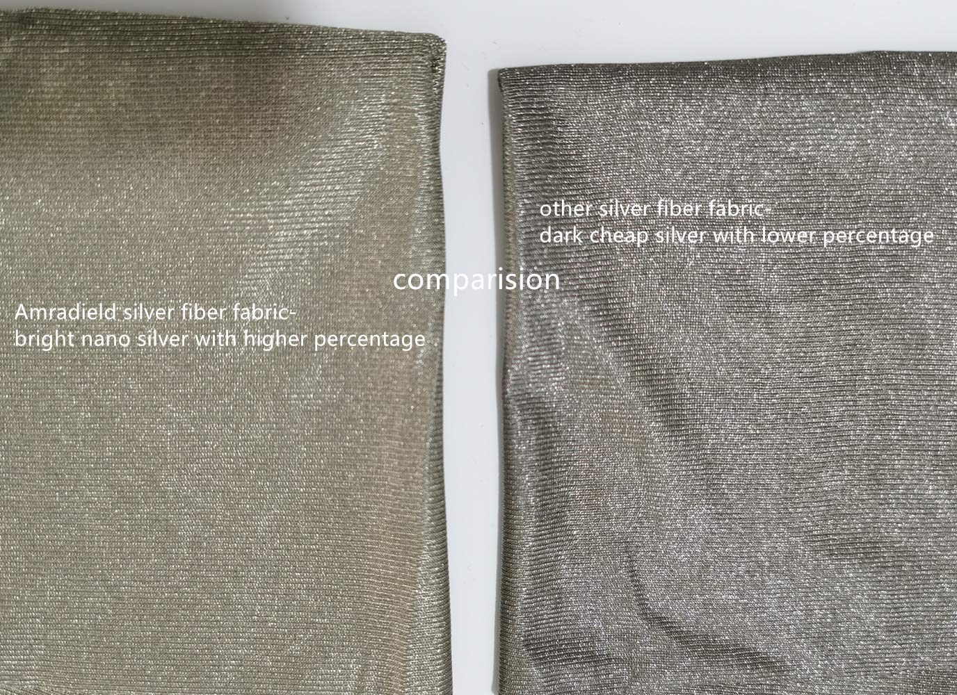 Amradield Nano Silver Fiber Microwave RF Signal Shielding Anti-Radiation Conductive Stretch Fabric - 20