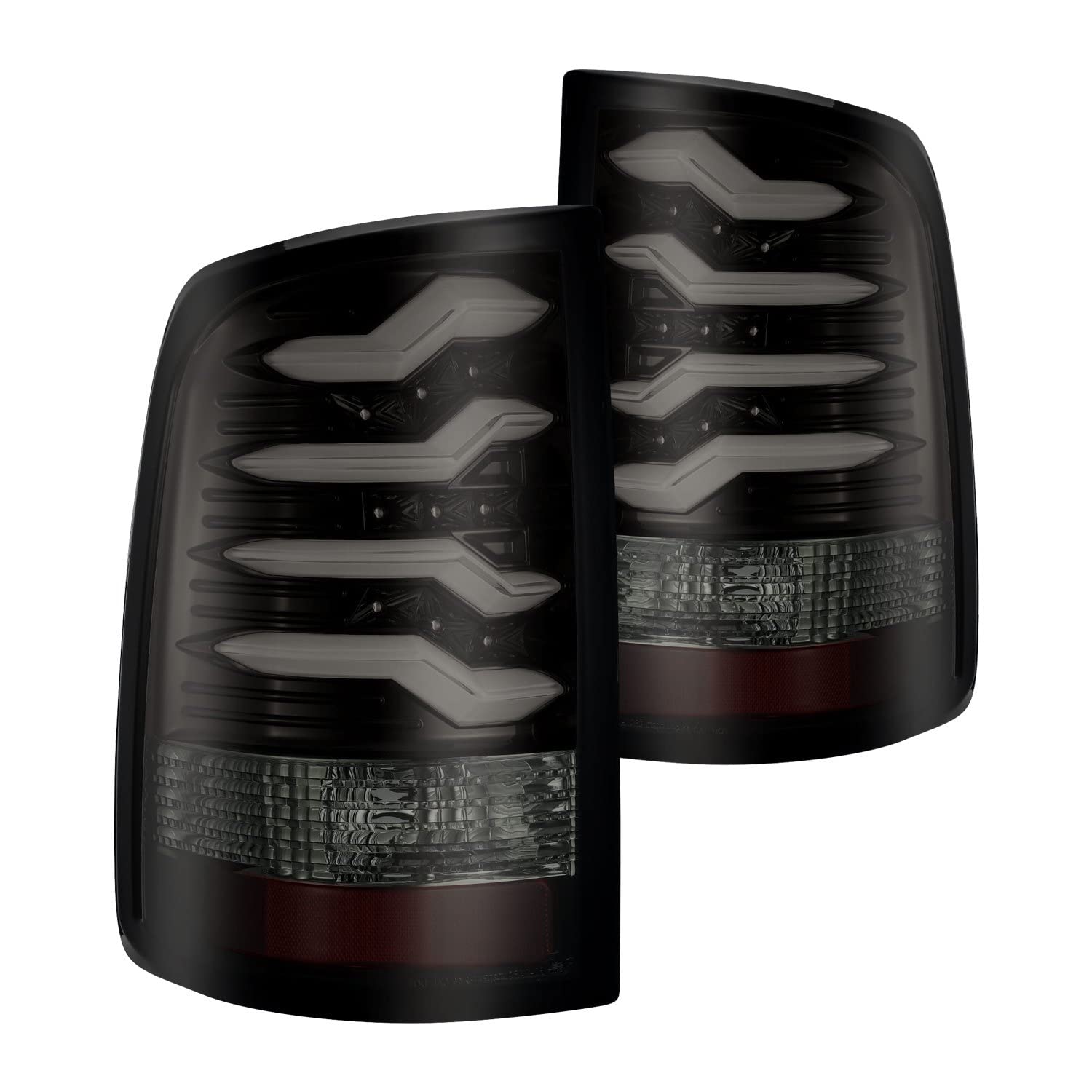 AlphaRex PRO-Series LED Tail Lights for 2009-2018 Dodge Ram 1500 - Jet Black | Enhanced Visibility & Style for Night Driving & Off-Road Adventures