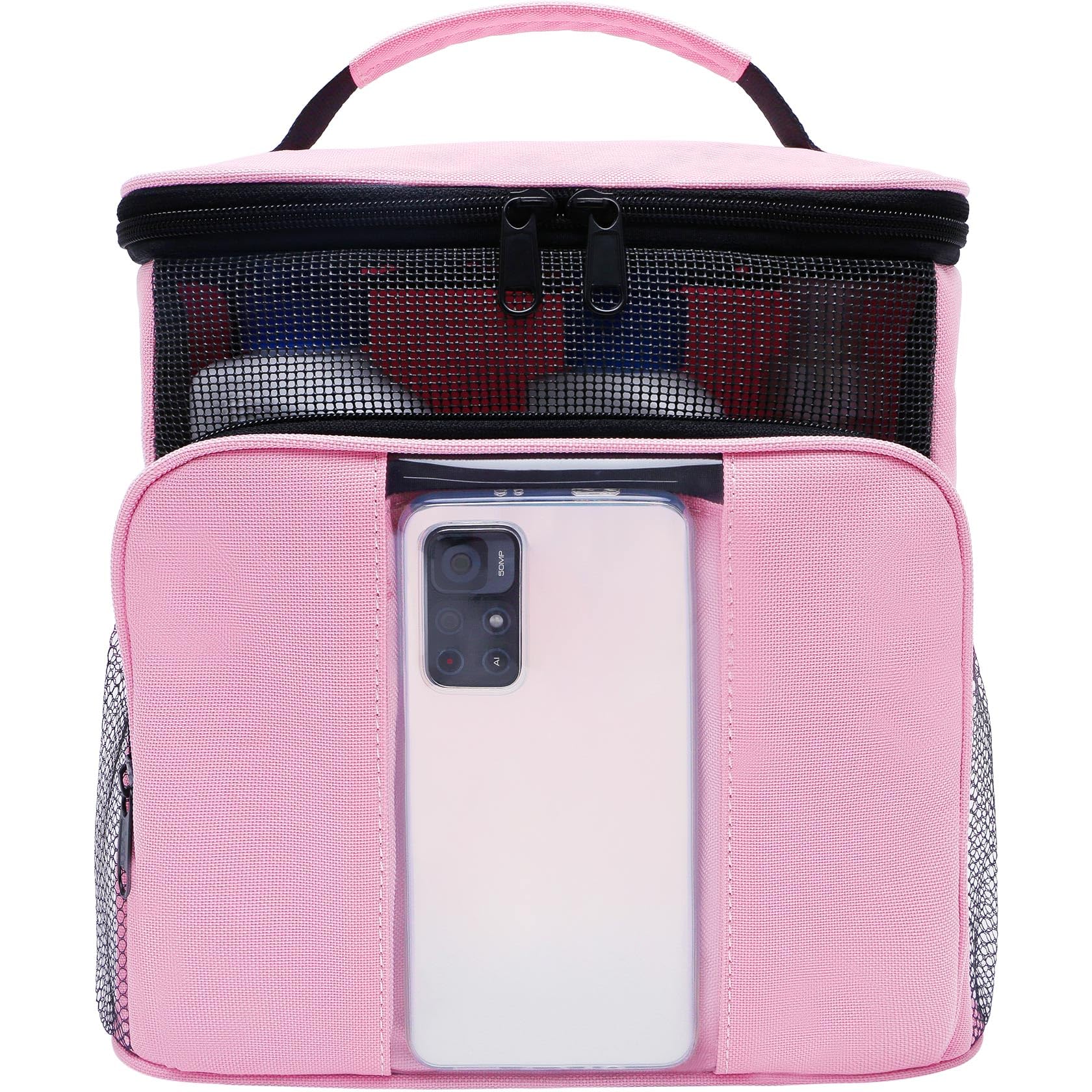 Mesh Shower Caddy | Portable Hanging Travel Toiletries Organizer for Women & College Students | Large Makeup Bag for Full-Sized Products | Dorm Room & Travel Essentials | Perfect for Camping, Beach Trips & Daily Use