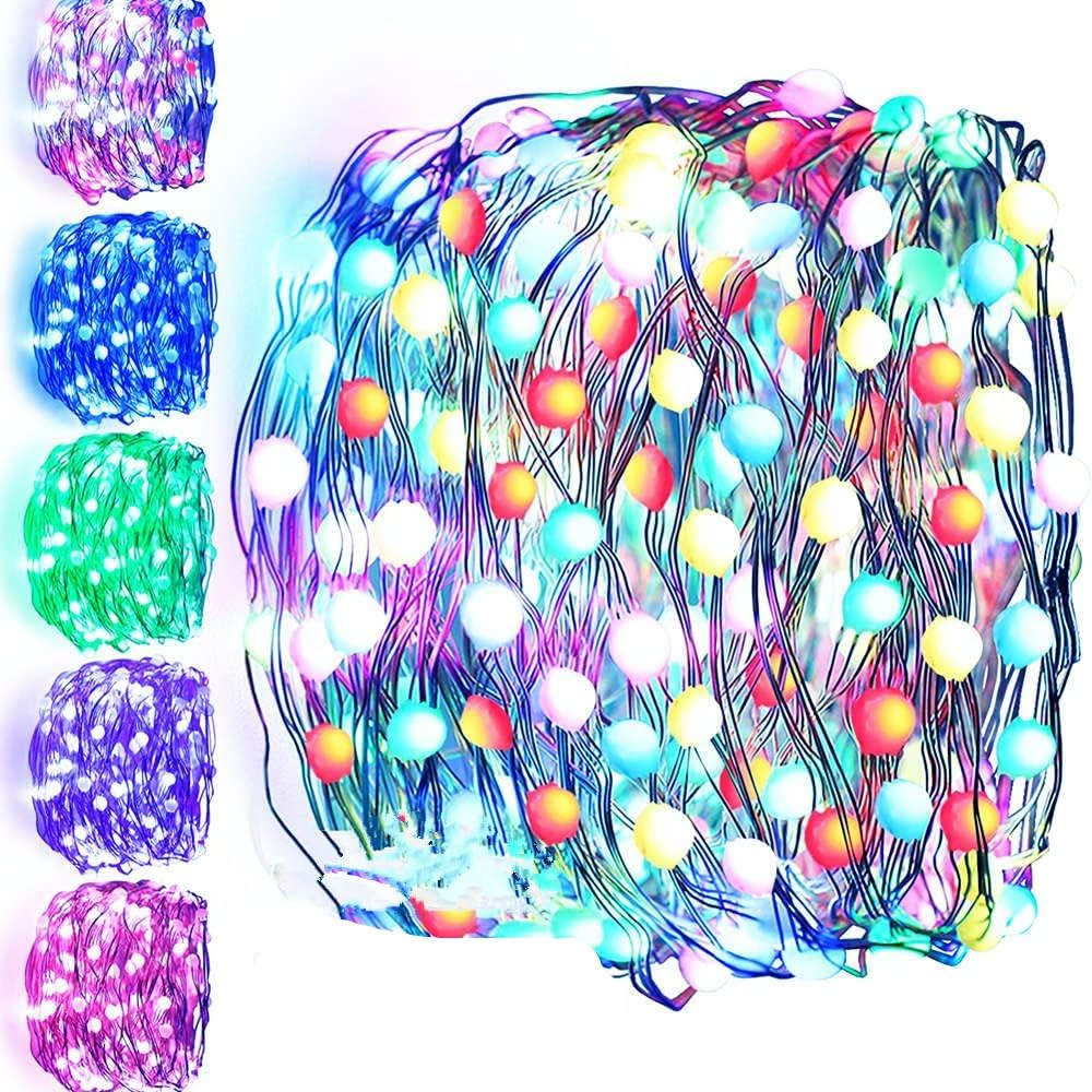 33FT 100LED Waterproof Outdoor String Lights - Super Bright Copper Wire Fairy Lights with 12 Modes for Garden, Patio, Tree, Wedding & Halloween Decor | Perfect for Indoor Outdoor Party, Bedroom, and Backyard Ambiance