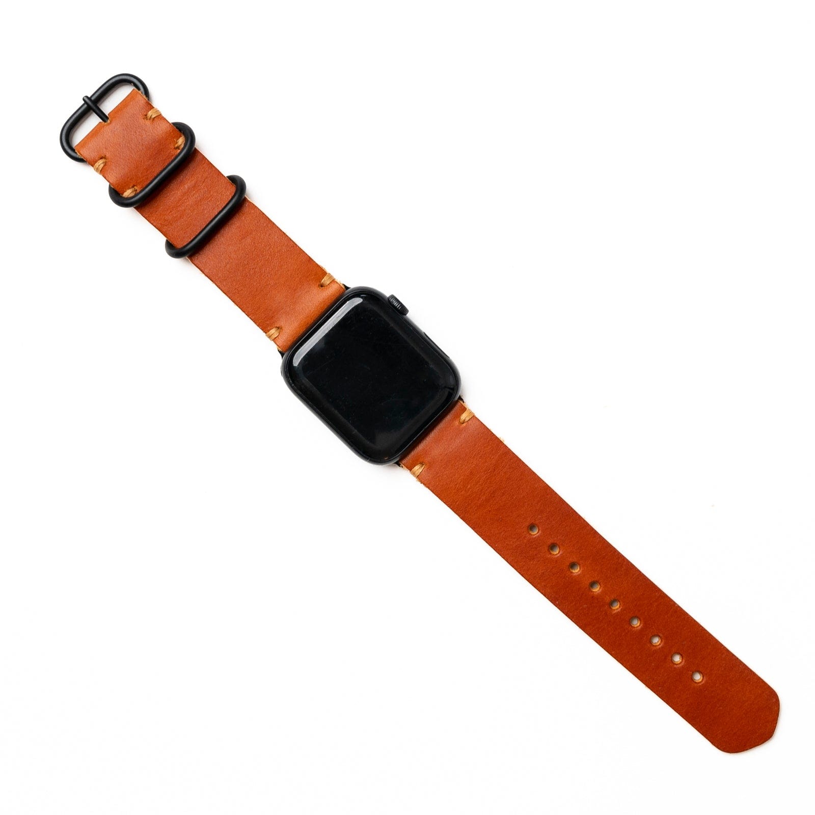 Genuine Leather Apple Watch Band - Premium Replacement Strap for Apple Watch Series 9/8/7/6/SE - Soft Comfortable & Adjustable - Perfect for Workouts, Office & Everyday Wear