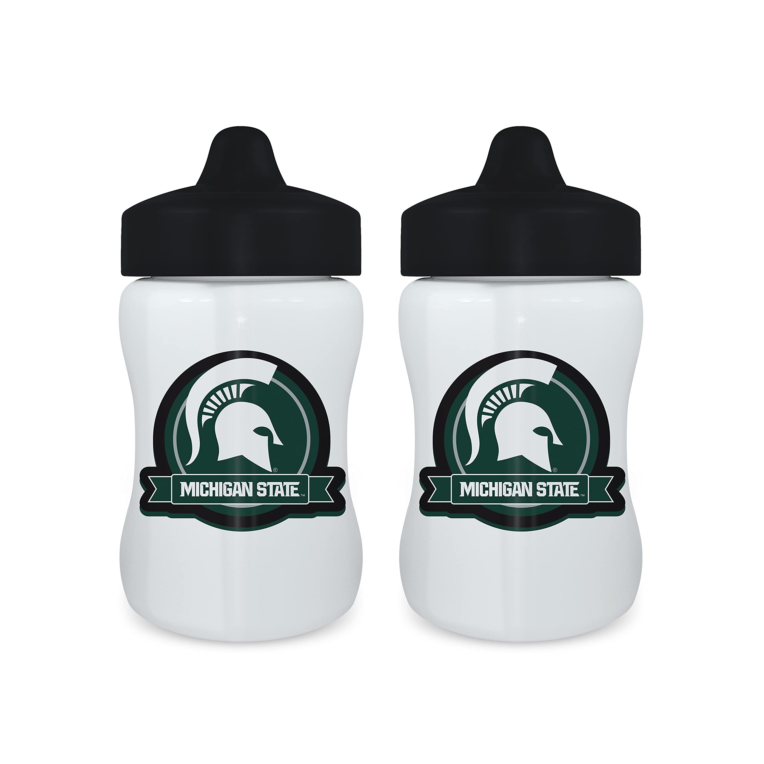 Michigan State Spartans Sippy Cup 2-Pack for Kids - Perfect for School & Travel