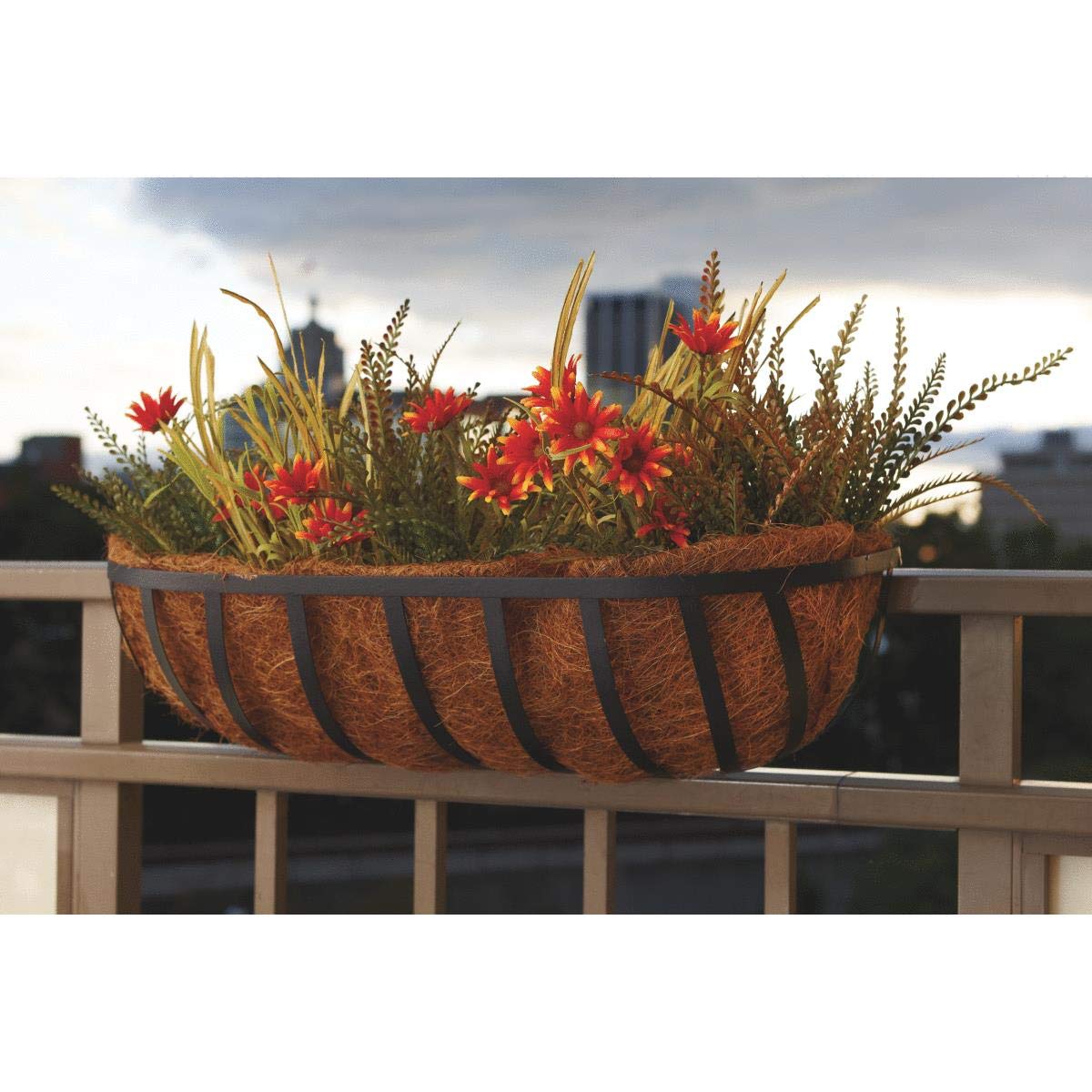CobraCo HTR24-B 24-Inch Black English Horse Trough Planter - Perfect for Garden, Patio, and Farmhouse Decor