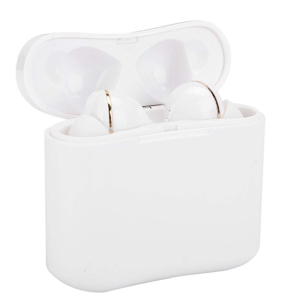 EBTOOLS Wireless Bluetooth Earbuds, Ergonomic In-Ear Stereo Headphones with Noise Cancellation - Comfortable & Secure Fit, Compact & Powerful for Gym, Running, Travel (White)