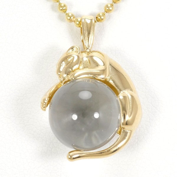 18K Yellow Gold Quartz Necklace for Women - Elegant & Durable Jewelry Gift for Birthday, Anniversary, Valentine's Day - Perfect for Everyday Wear & Special Occasions