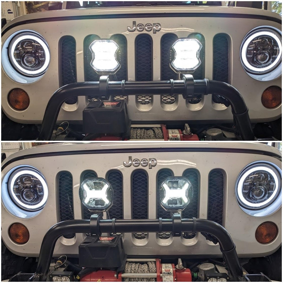 LOYO 5.75 Inch WindTunnel LED Driving Lights - 100W 6000LM Offroad Light Bar, Waterproof Work Light for Truck, Jeep, Pickup, ATV, UTV - Perfect for Night Driving, Off-Roading & Emergency Lighting