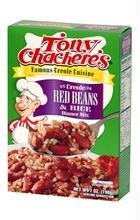 Tony Chacheres Red Beans & Rice Mix - 12 Pack (7 OZ Each) | Authentic Cajun Flavor | Easy Meal Prep & Camping Food