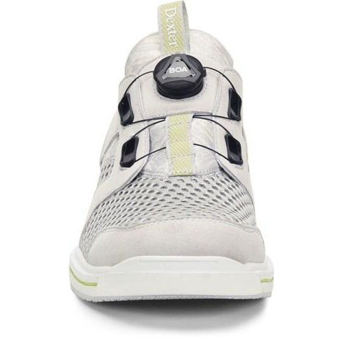 Dexter Men's & Women's Pro BOA Right Hand Bowling Shoes - Grey/Lime - Perfect for League Play & Tournament Performance