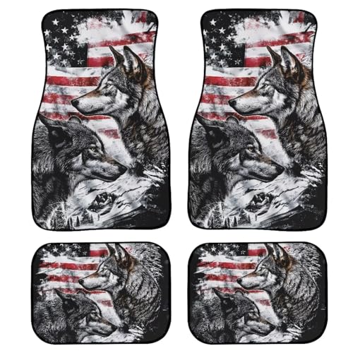American Flag Wolf
