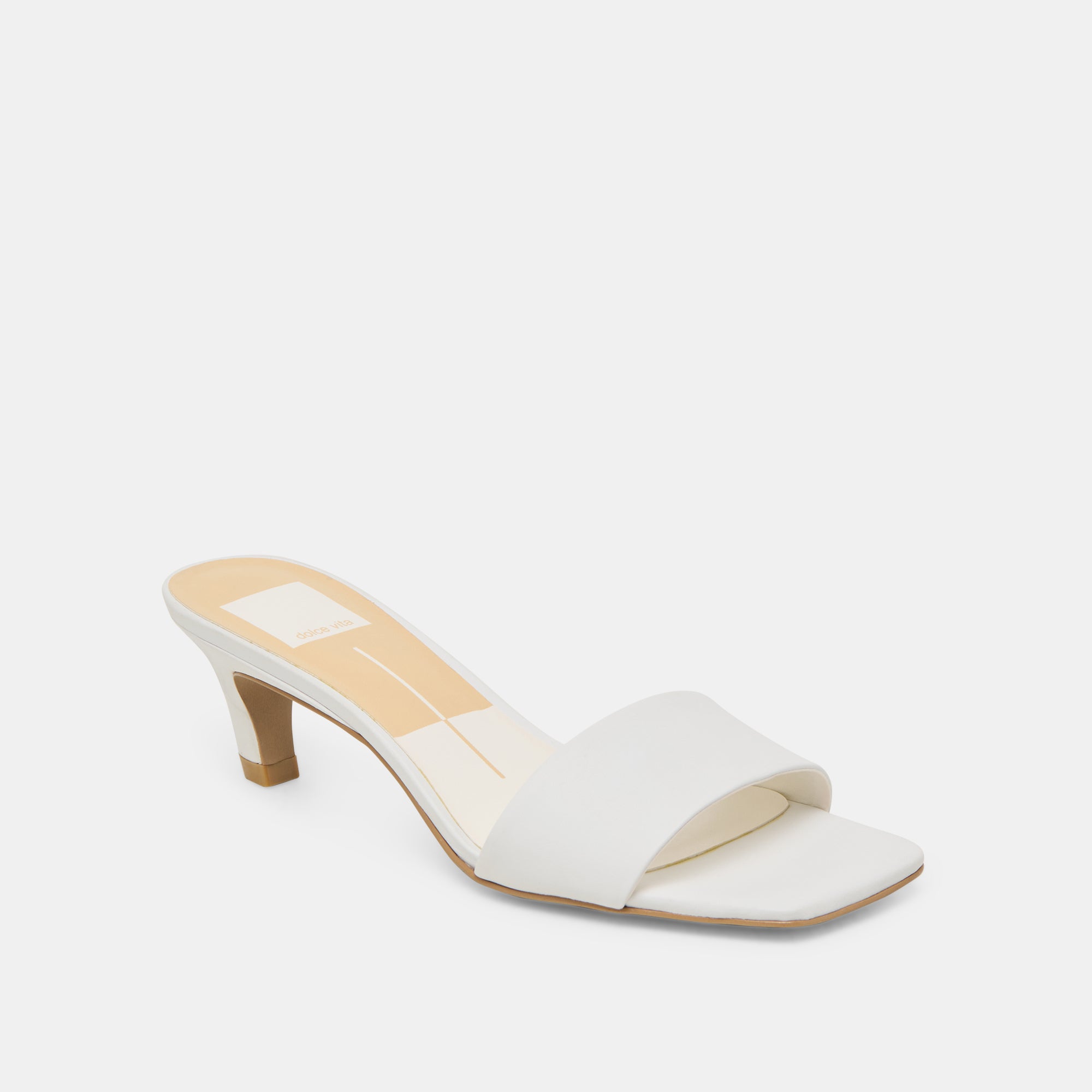 REXA HEELS Women's True White Leather High Heels - Elegant & Comfortable Dress Shoes for Parties, Weddings & Office Wear