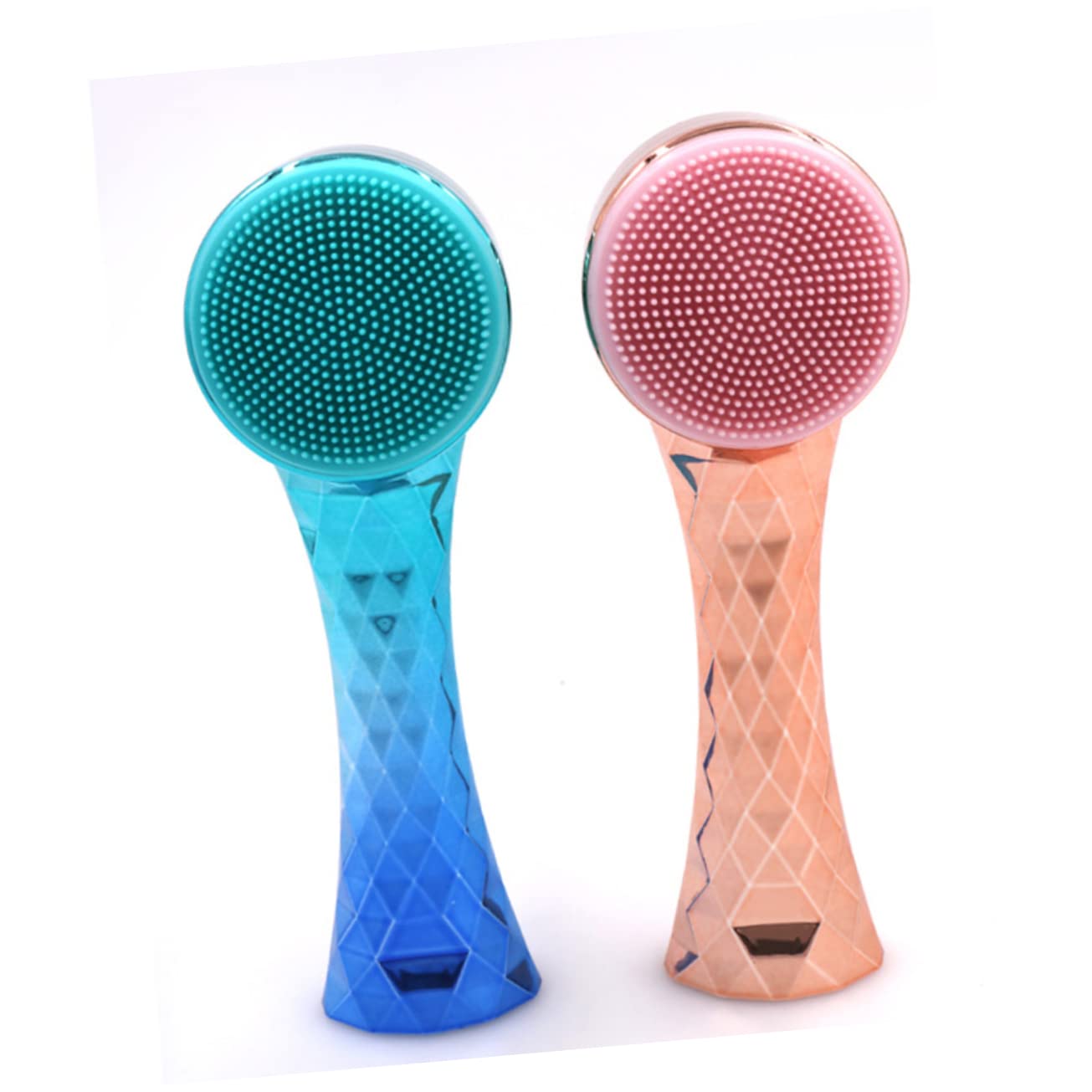 Beavorty 2-Pack Silicone Facial Cleansing Brush - 3D Deep Cleaning Exfoliator & Massage Tool for Face & Body | Gentle Skin Scrubber, Blackhead Remover & Pore Cleaner | Perfect for Daily Skincare Routine & Spa Treatments