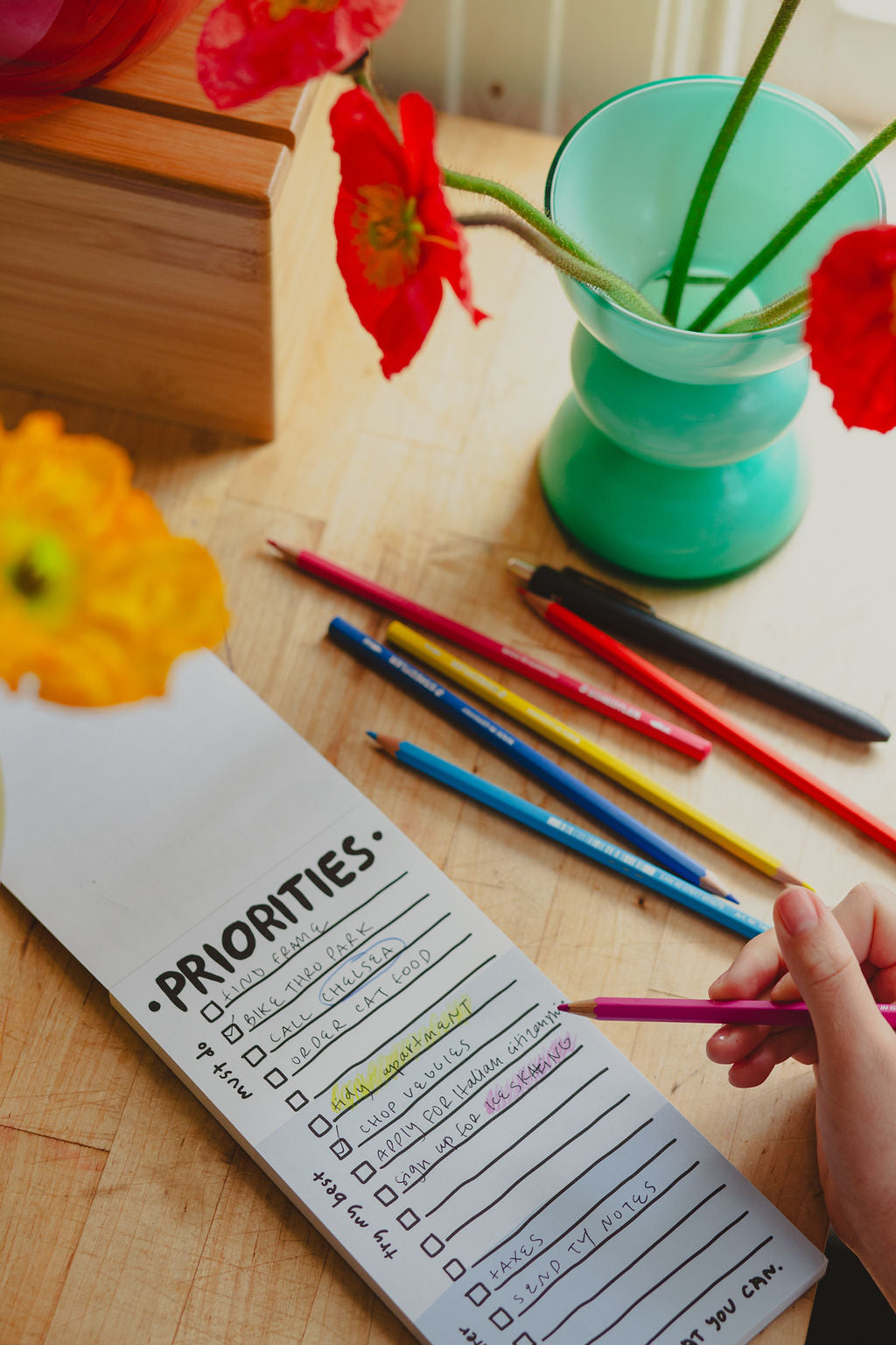 Priorities Notepad - Daily Planner & To-Do List Notebook for Productivity & Goal Tracking | Perfect for Work, School & Personal Organization