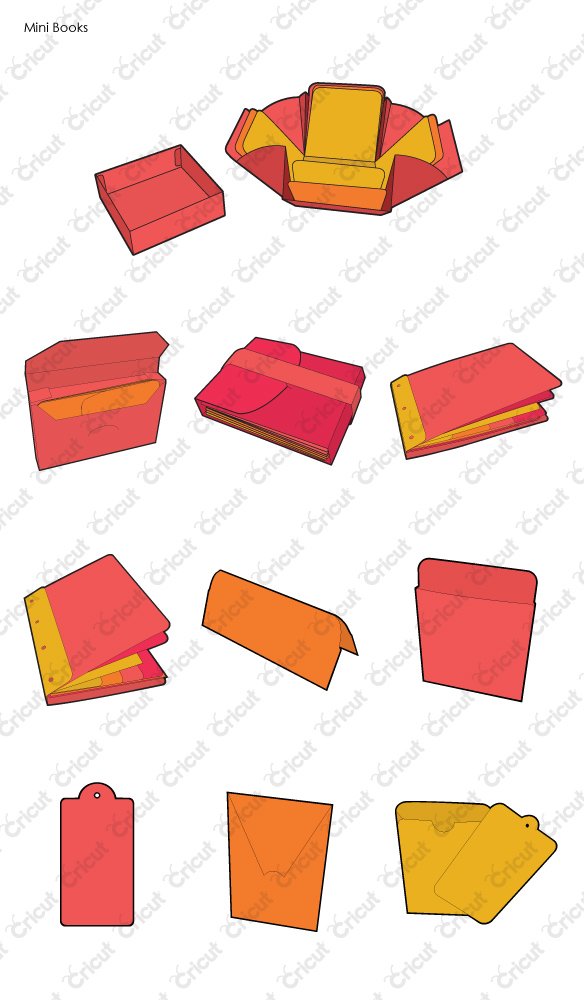Cricut 2001796 Mini Books Projects Cartridge - Perfect for Scrapbooking, Card Making & DIY Crafts