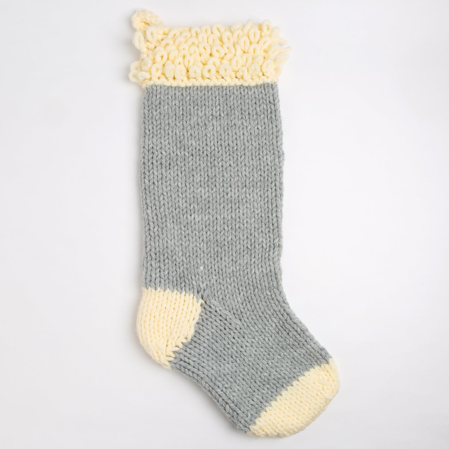 Personalized Monogram Christmas Stocking Knitting Kit - DIY Holiday Decor for Fireplace, Gifts & Festive Home Decoration
