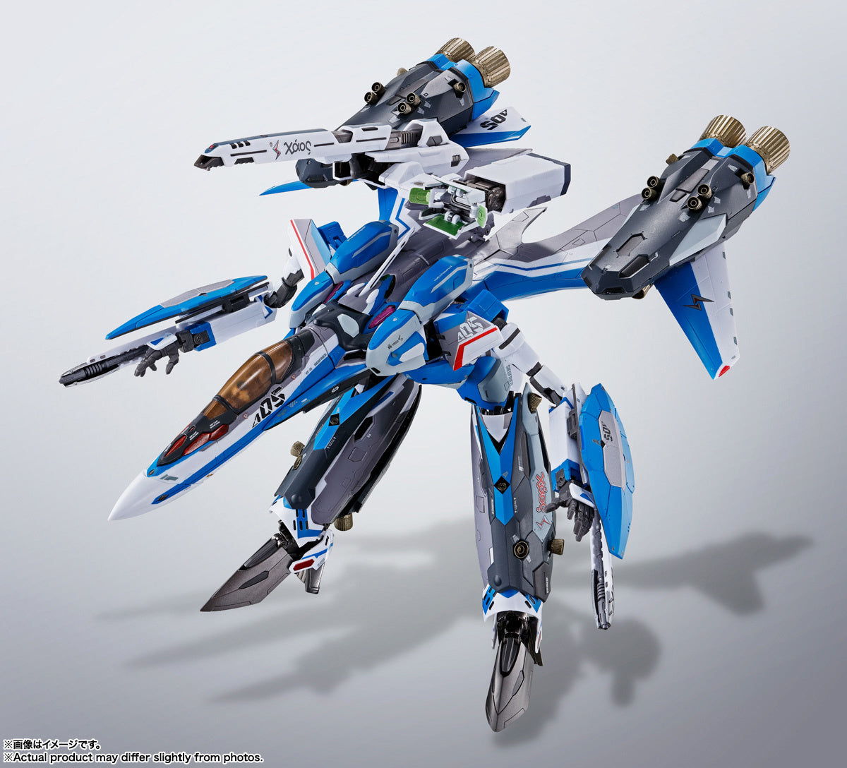 Bandai DX Chogokin Macross Delta VF-31J Super Siegfried Hayate Immelmann Action Figure - Collectible Anime Robot Toy for Display & Play | Perfect for Fans & Model Enthusiasts