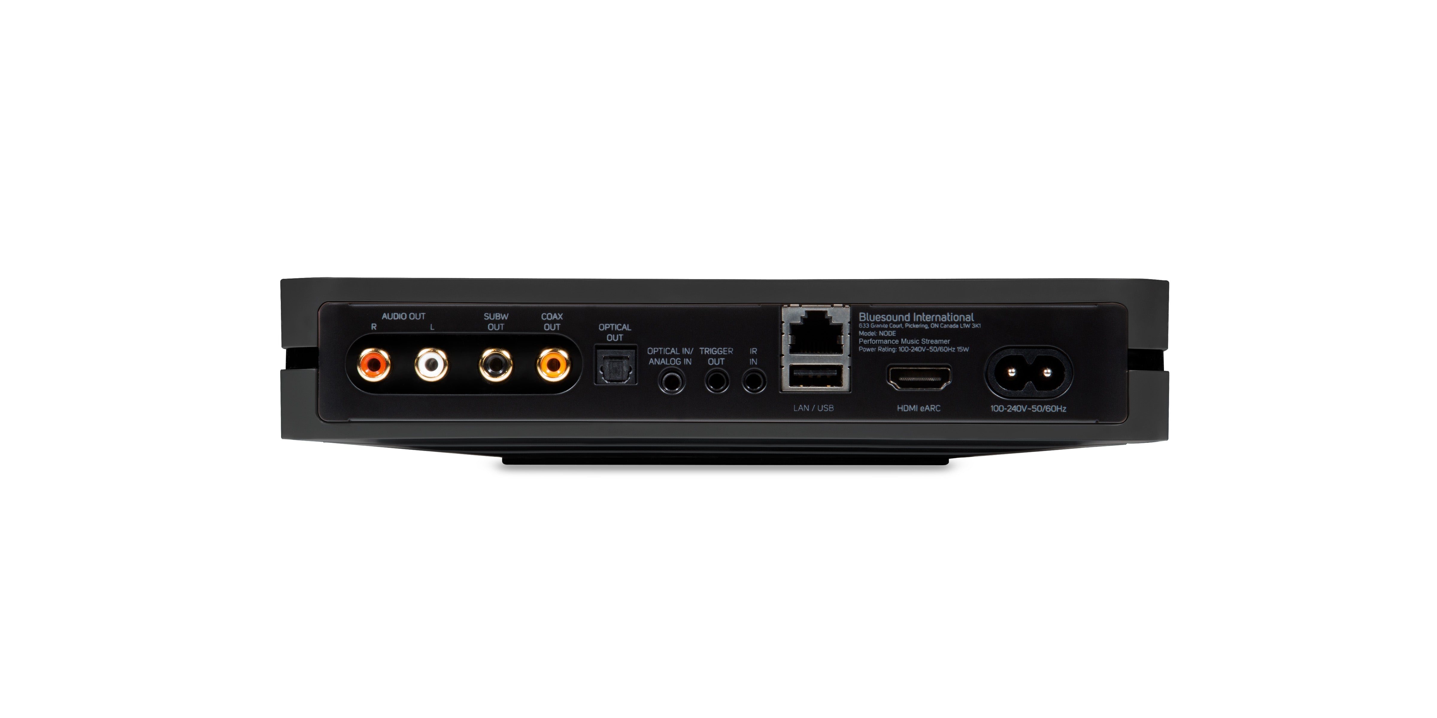 Bluesound Node Performance Multi-Room Hi-Res Wireless Music Streamer - Black | High-Fidelity Audio Streaming for Home Theater & Multi-Room Systems | Perfect for Audiophiles & Smart Home Integration