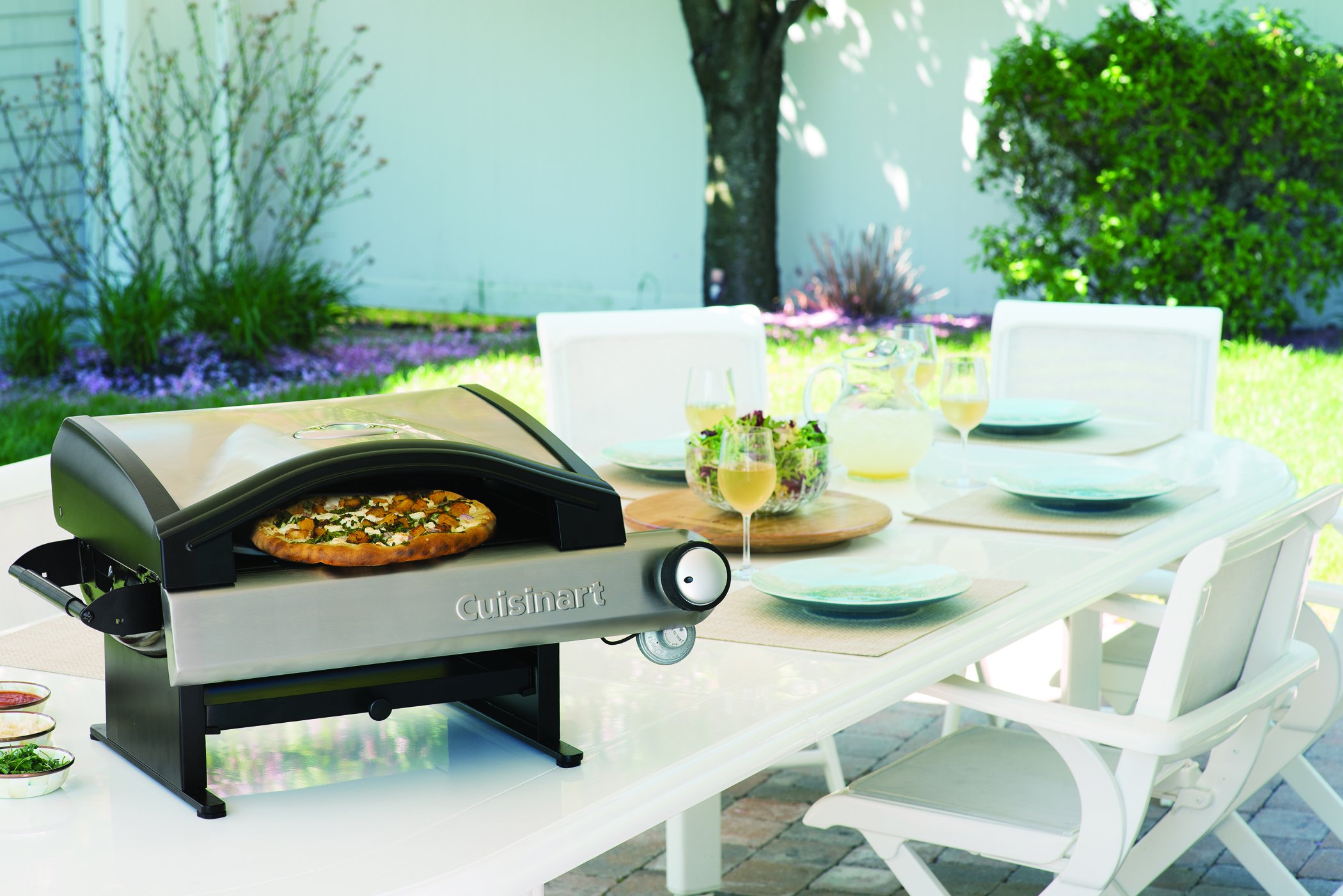 Cuisinart Professional Outdoor Pizza Oven with LP Adapter Hose - Perfect for Backyard Parties, Camping & Outdoor Cooking