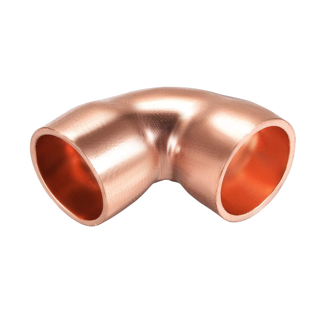 90 Degree Copper Elbow Fitting - 15.9mm ID Short-Turn Connector, 1.8mm Thickness for Plumbing, HVAC & Water Supply Systems - Durable Copper Pipe Fittings for Home Repair & Industrial Applications