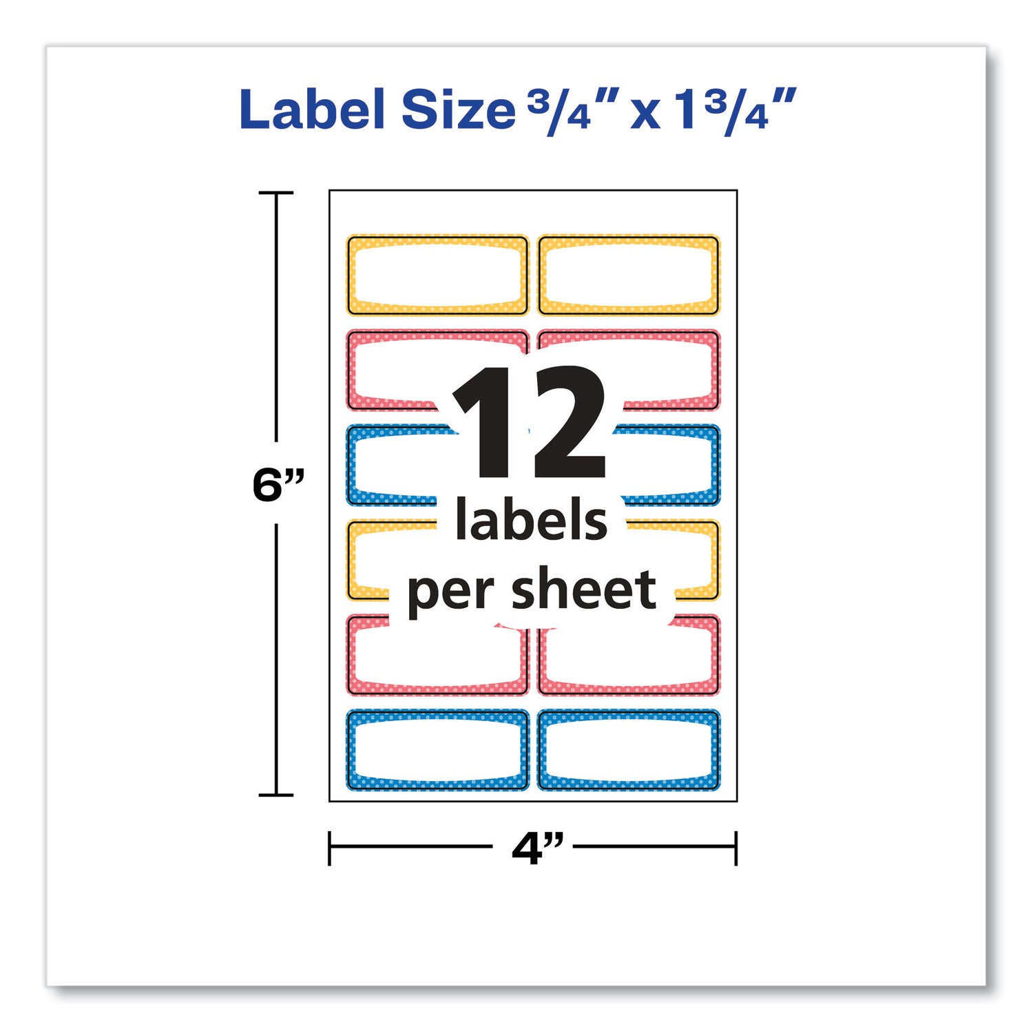 Avery Kids Handwritten Name Labels - 1.75